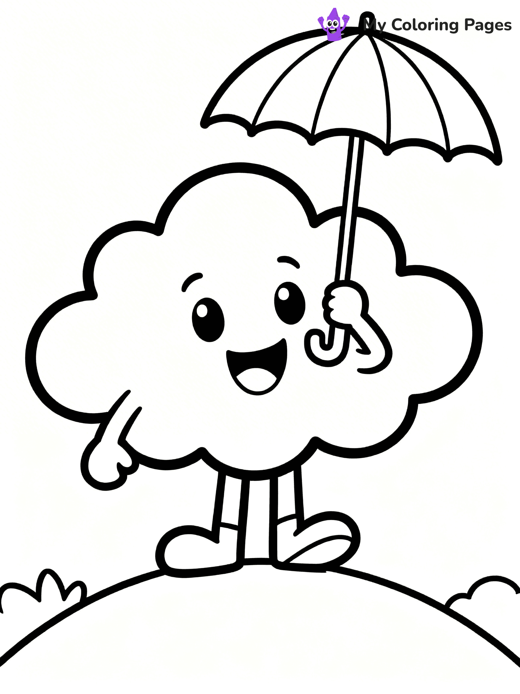 Cloud Coloring Pages - 20