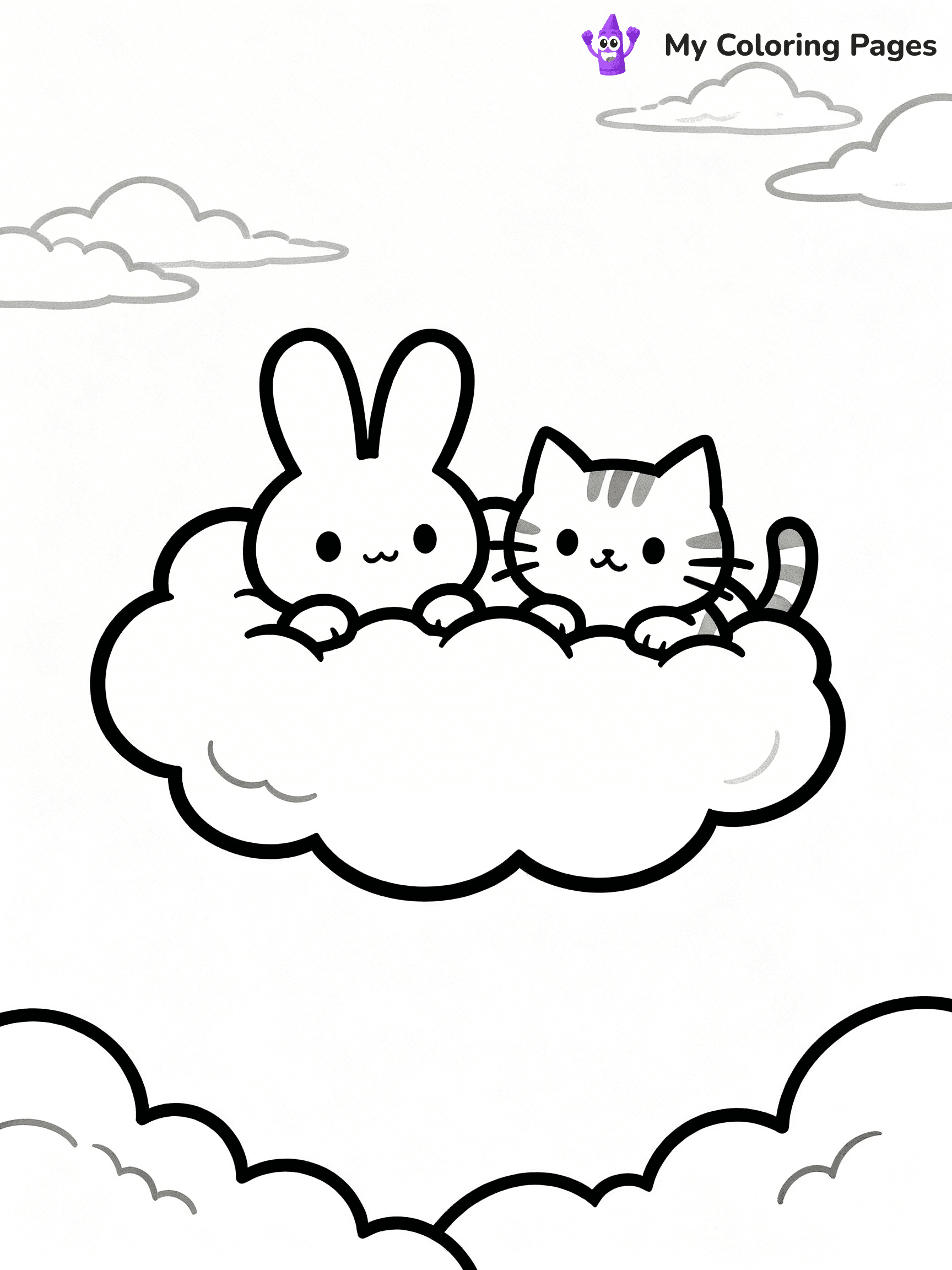Cloud Coloring Pages - 18