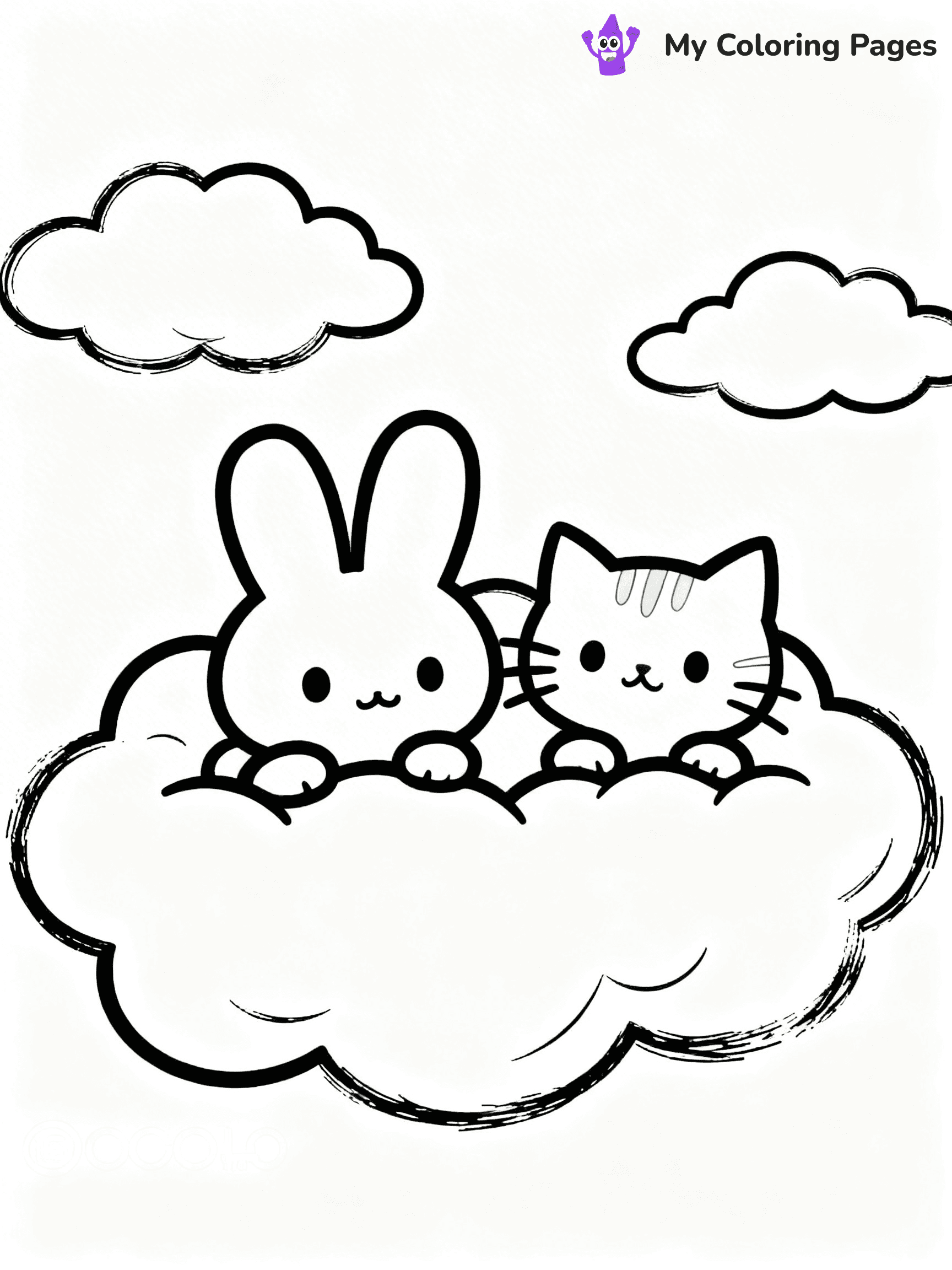 Cloud Coloring Pages - 17