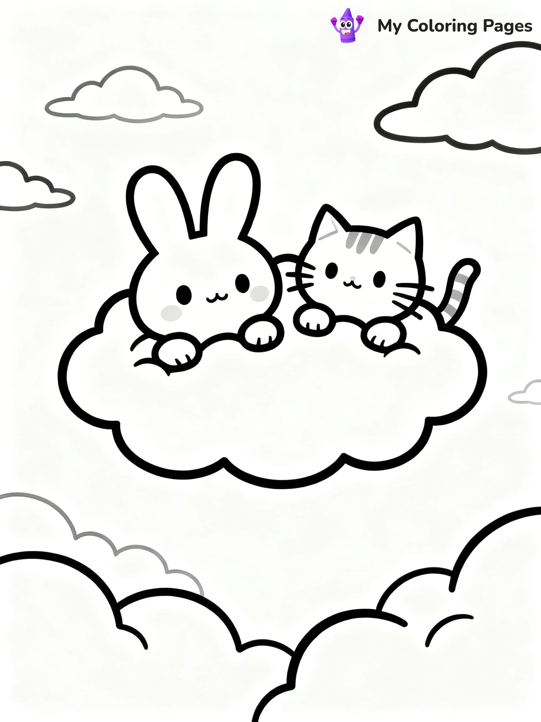 Cloud Coloring Pages - 14