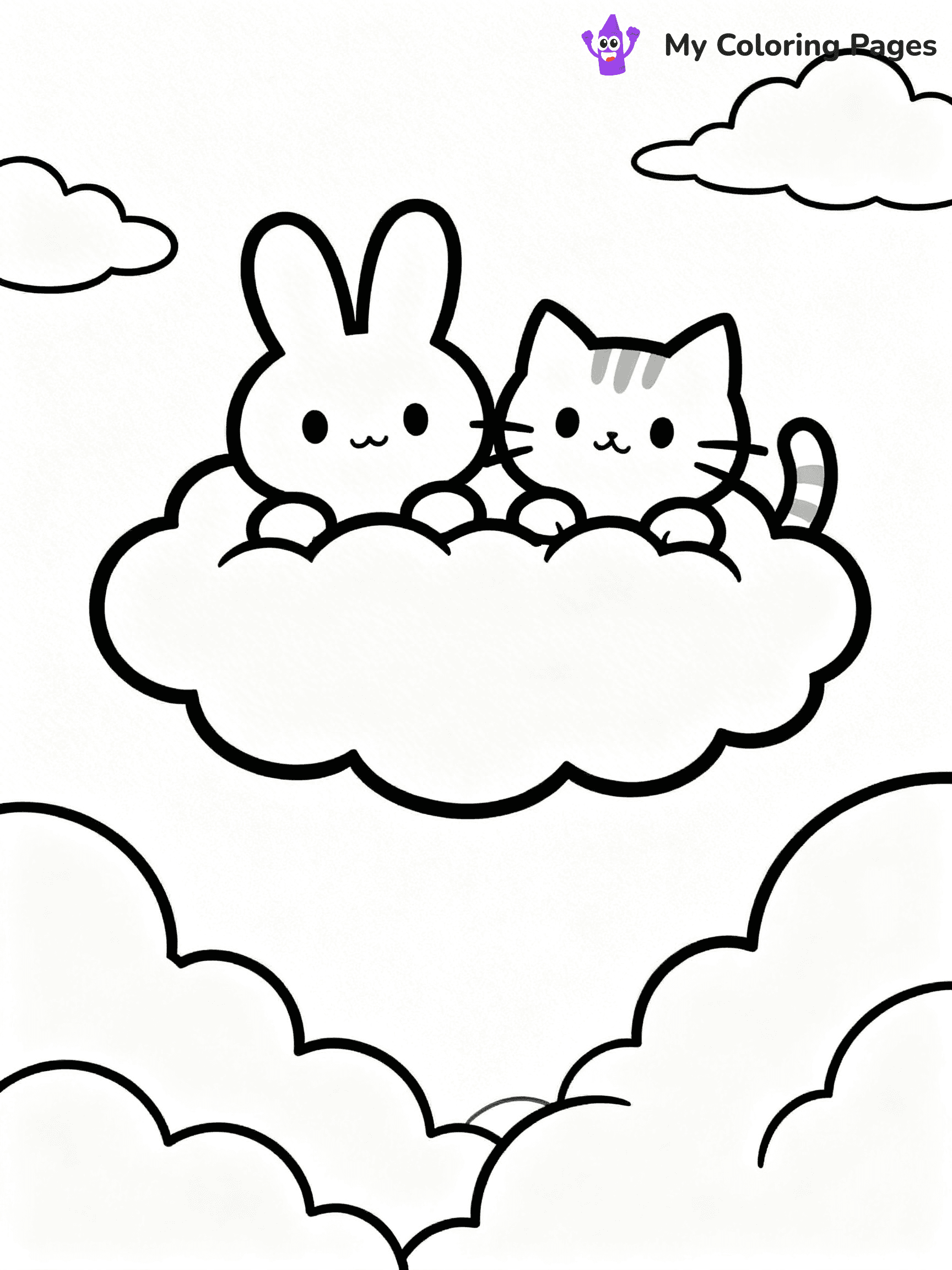 Cloud Coloring Pages - 13