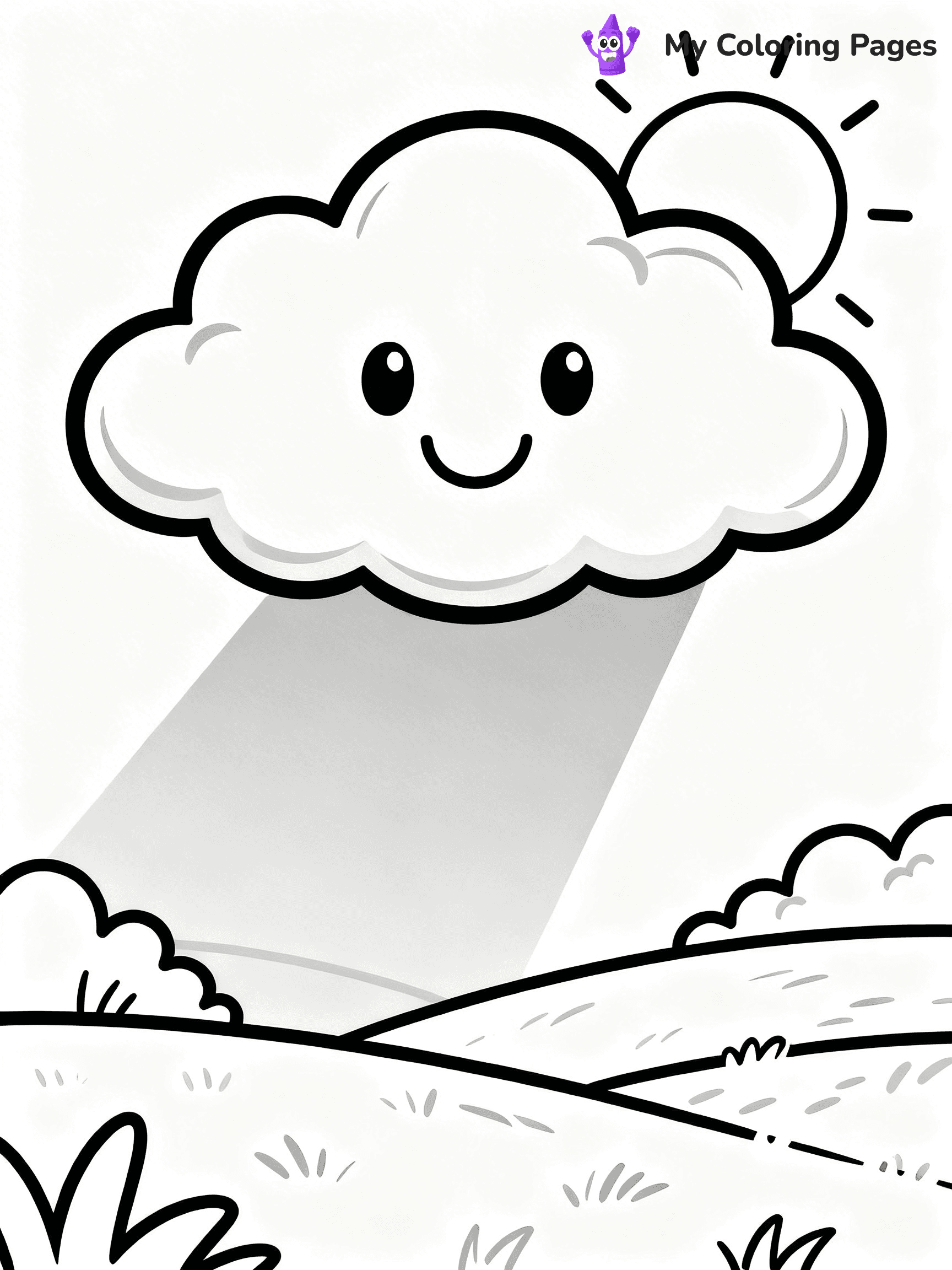 Cloud Coloring Pages - 5