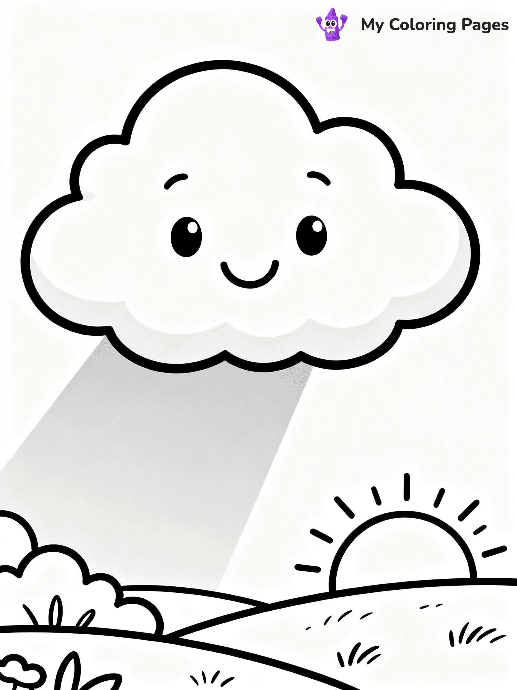 Cloud Coloring Pages - 3