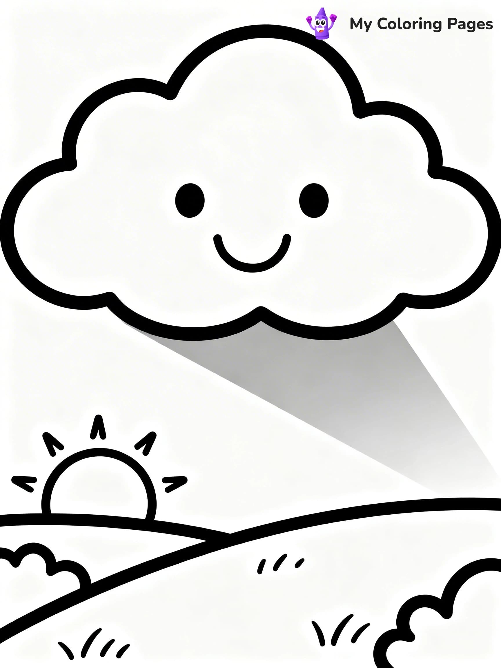Cloud Coloring Pages - 2