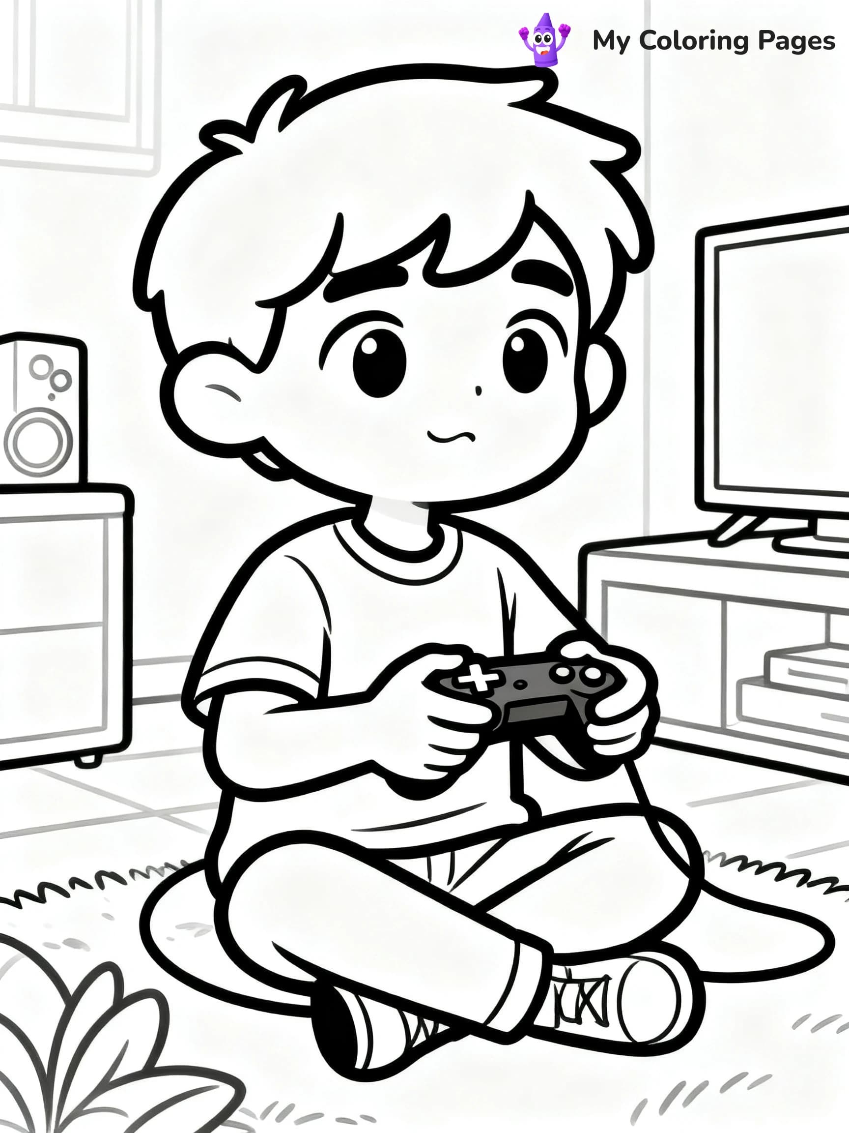 Gaming Coloring Pages - 1