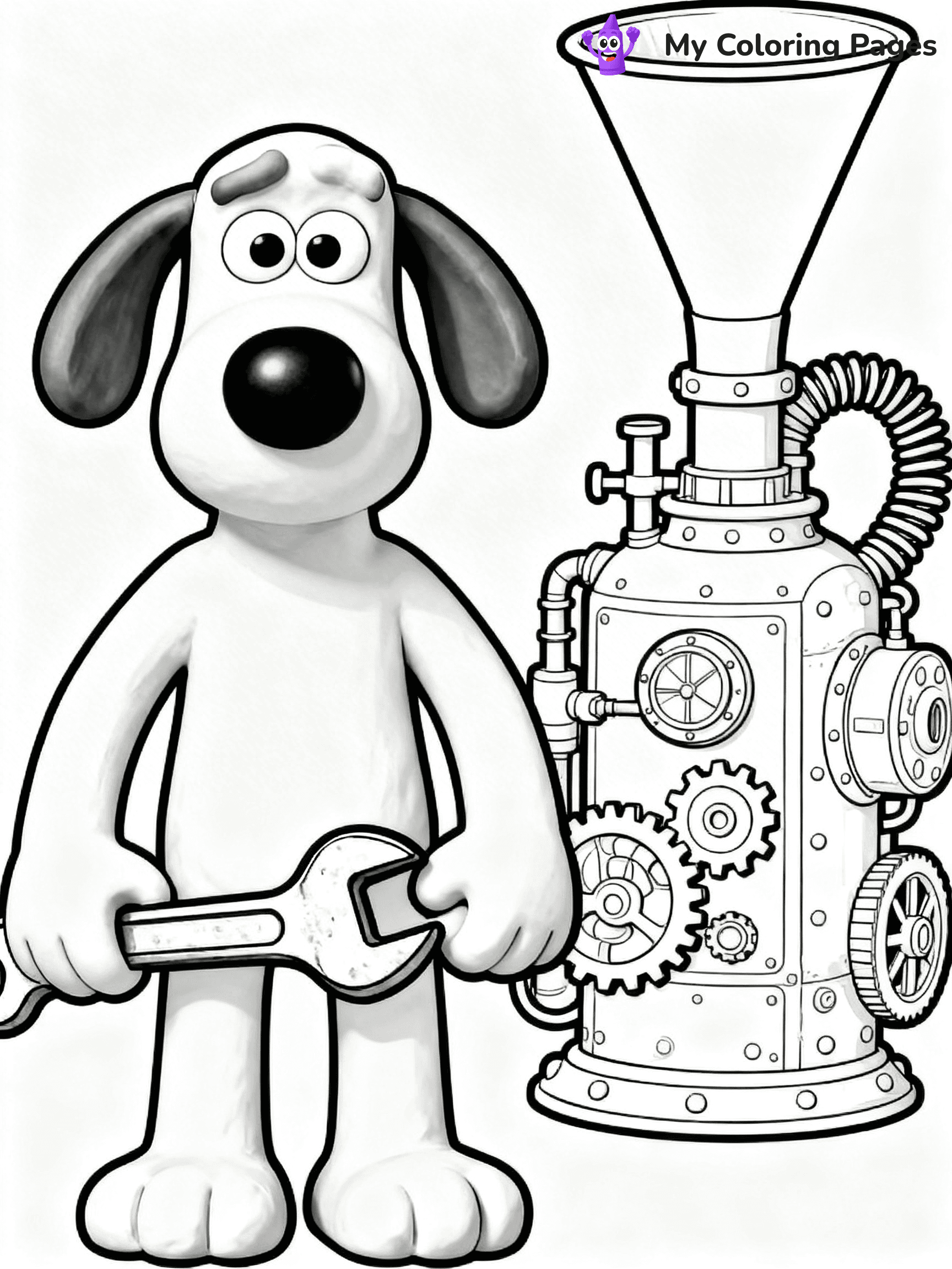 Wallace and Gromit Coloring Pages - 21
