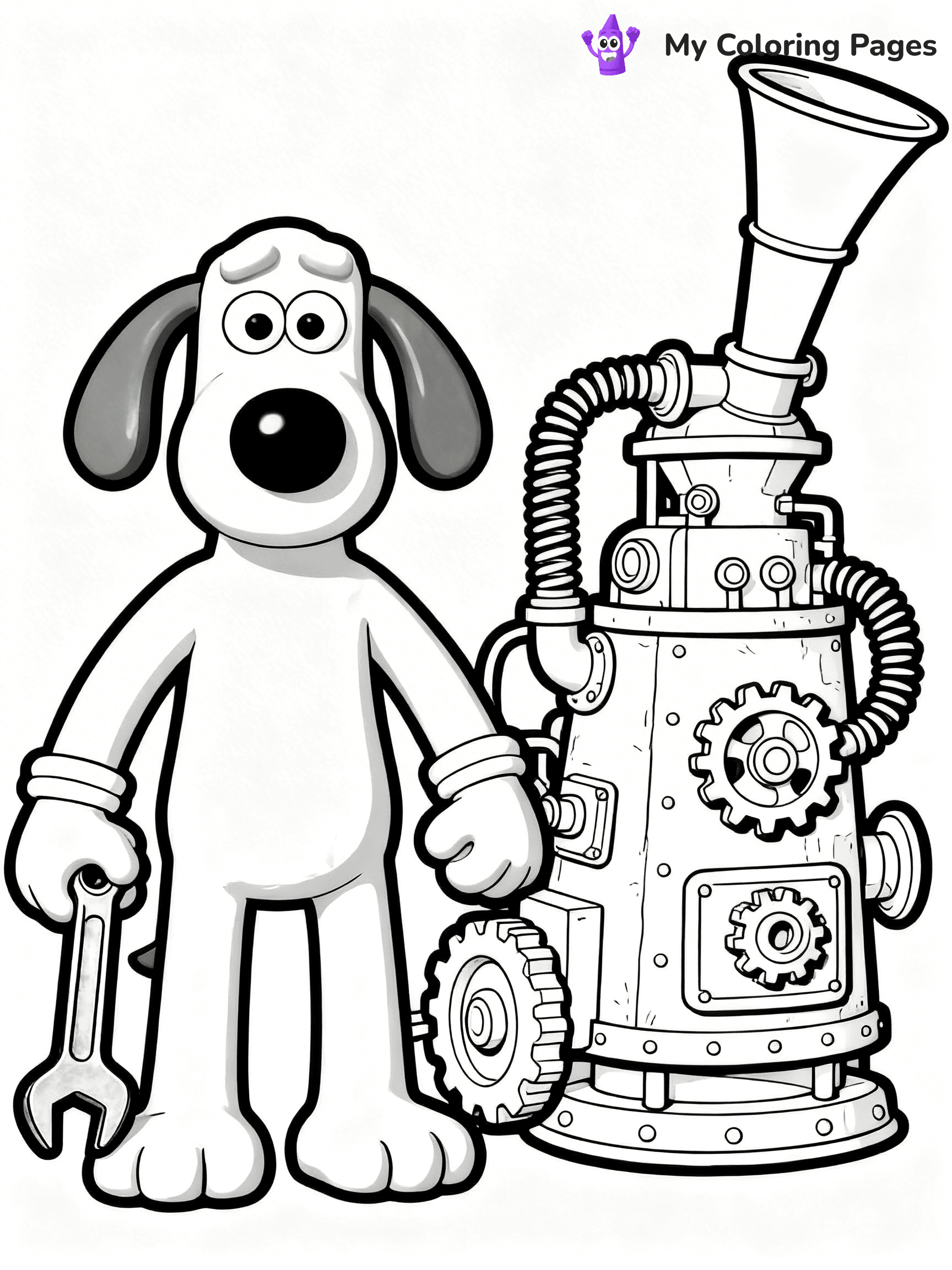 Wallace and Gromit Coloring Pages - 20