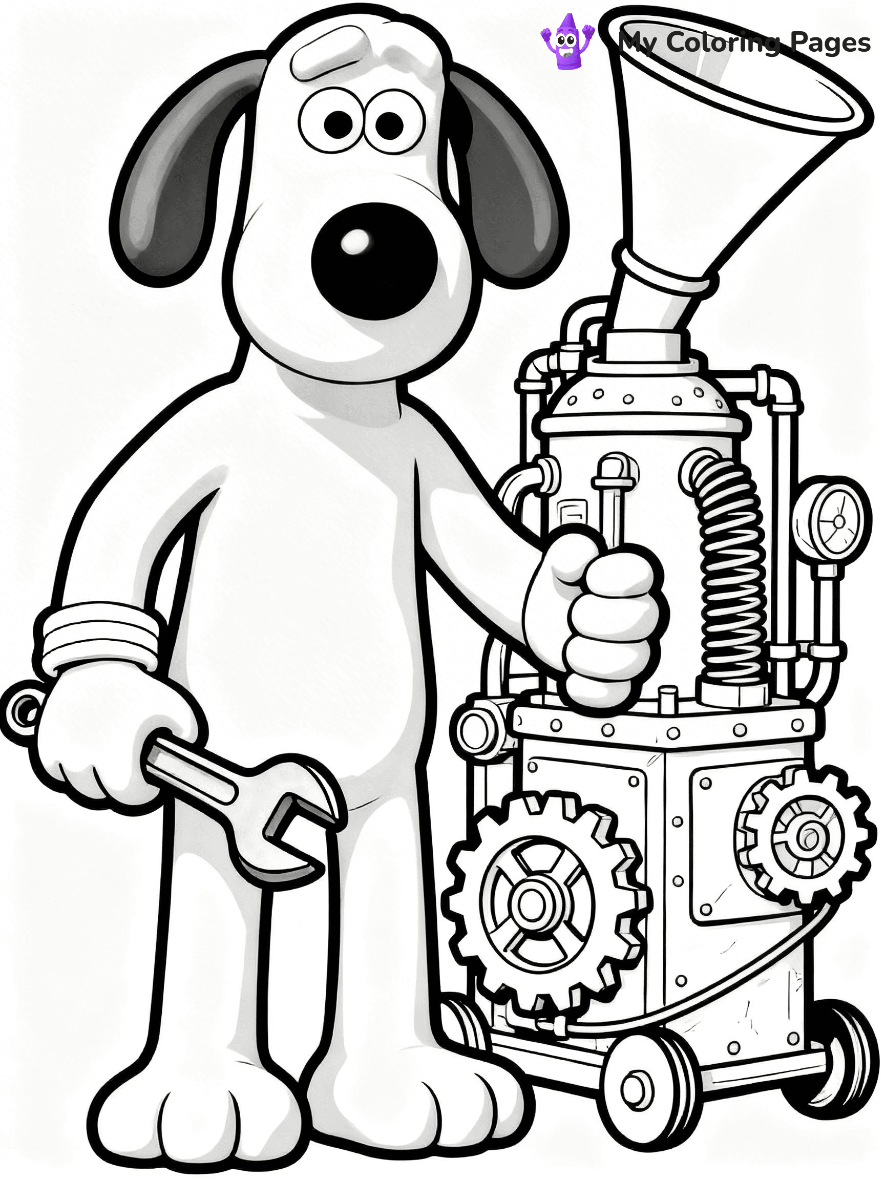 Wallace and Gromit Coloring Pages - 19