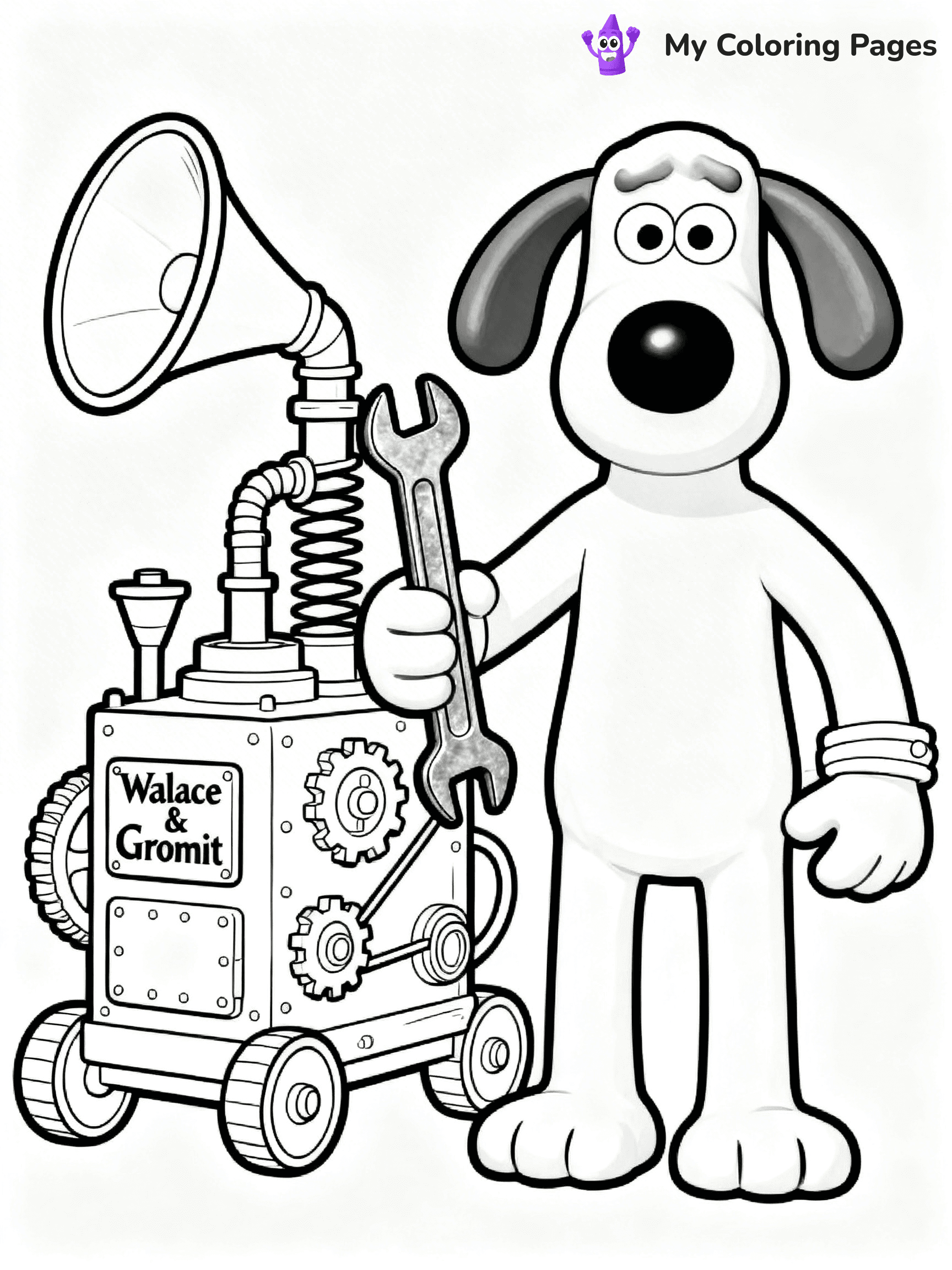 Wallace and Gromit Coloring Pages - 18
