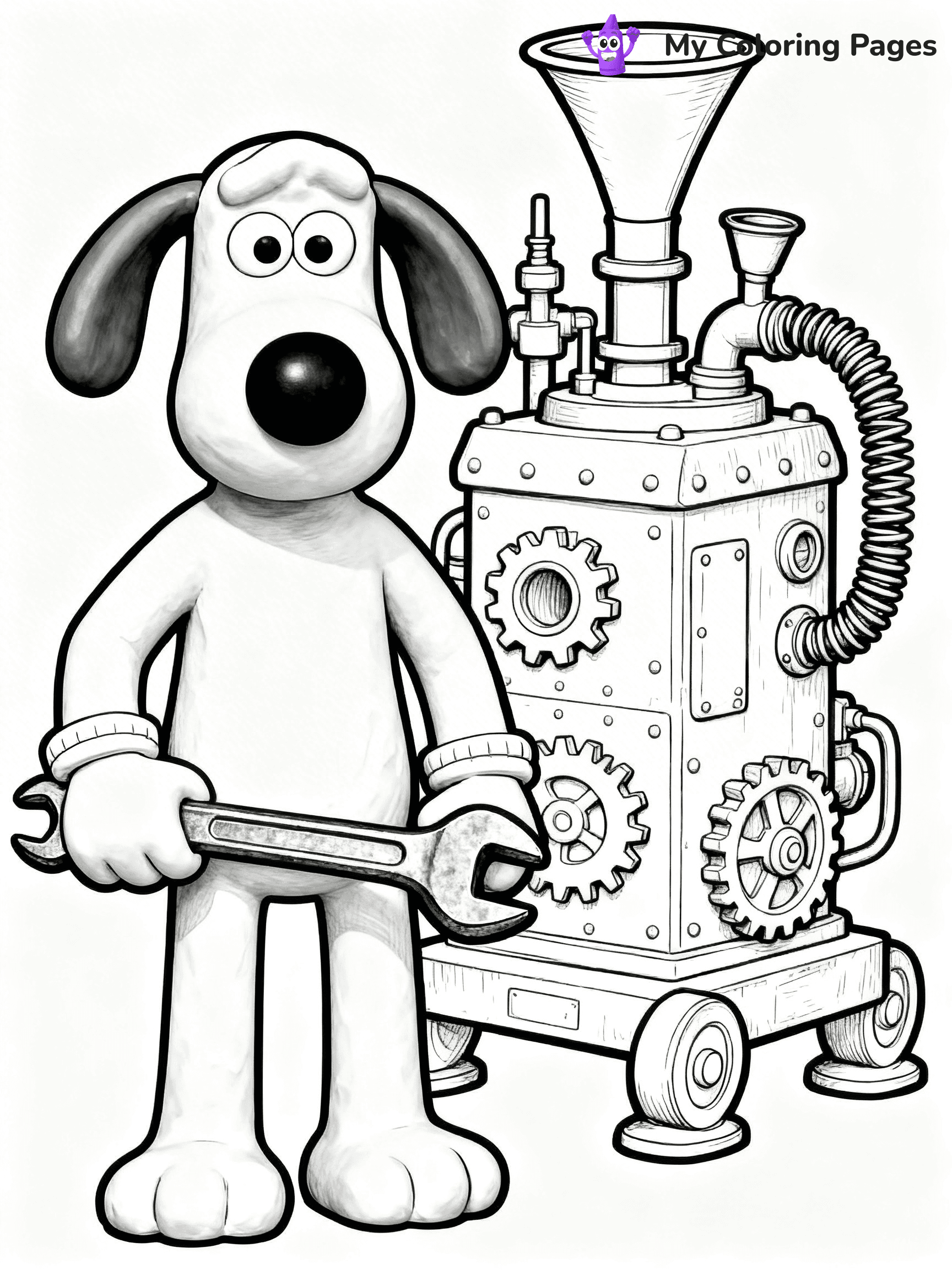 Wallace and Gromit Coloring Pages - 17