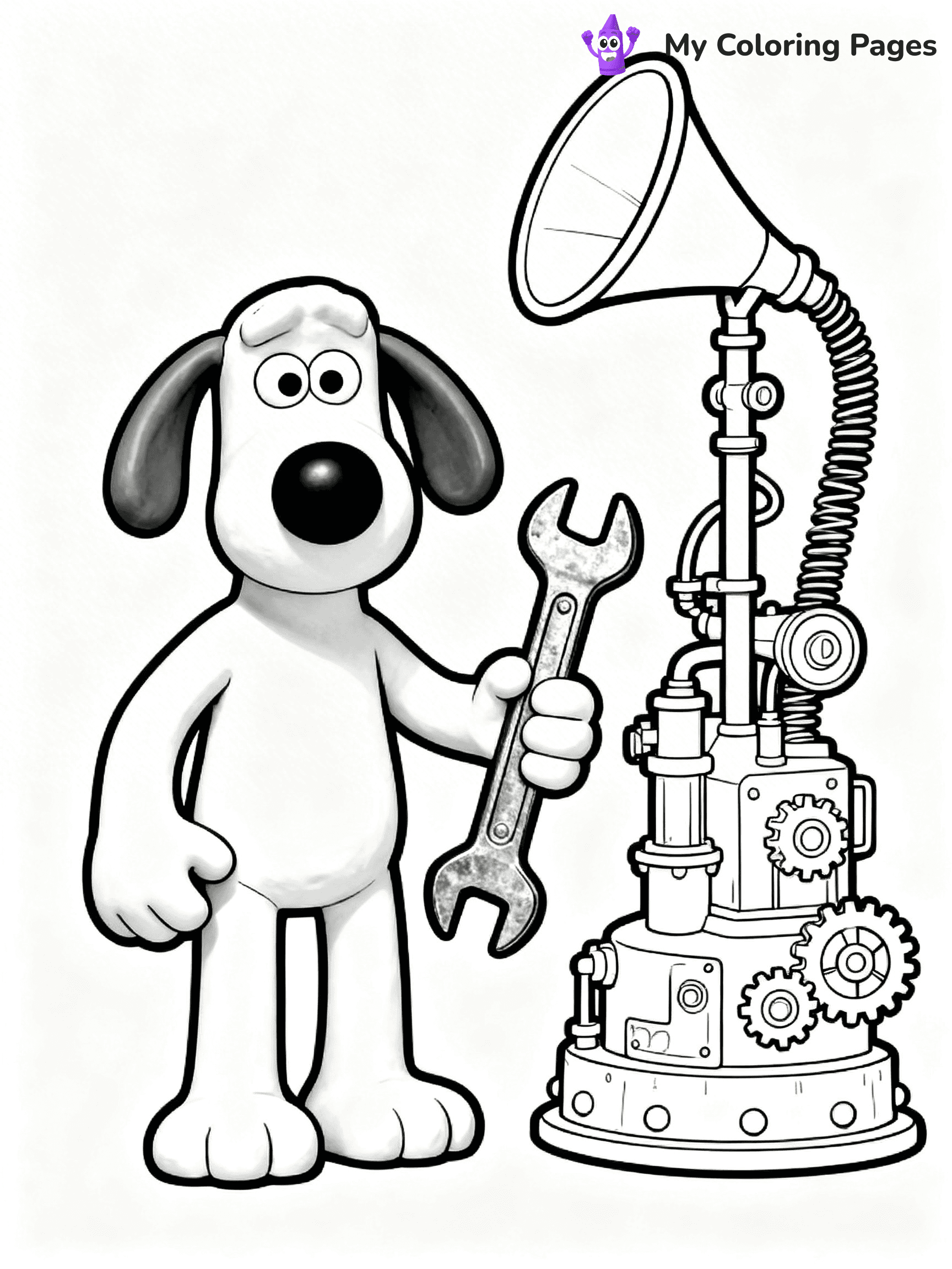 Wallace and Gromit Coloring Pages - 16