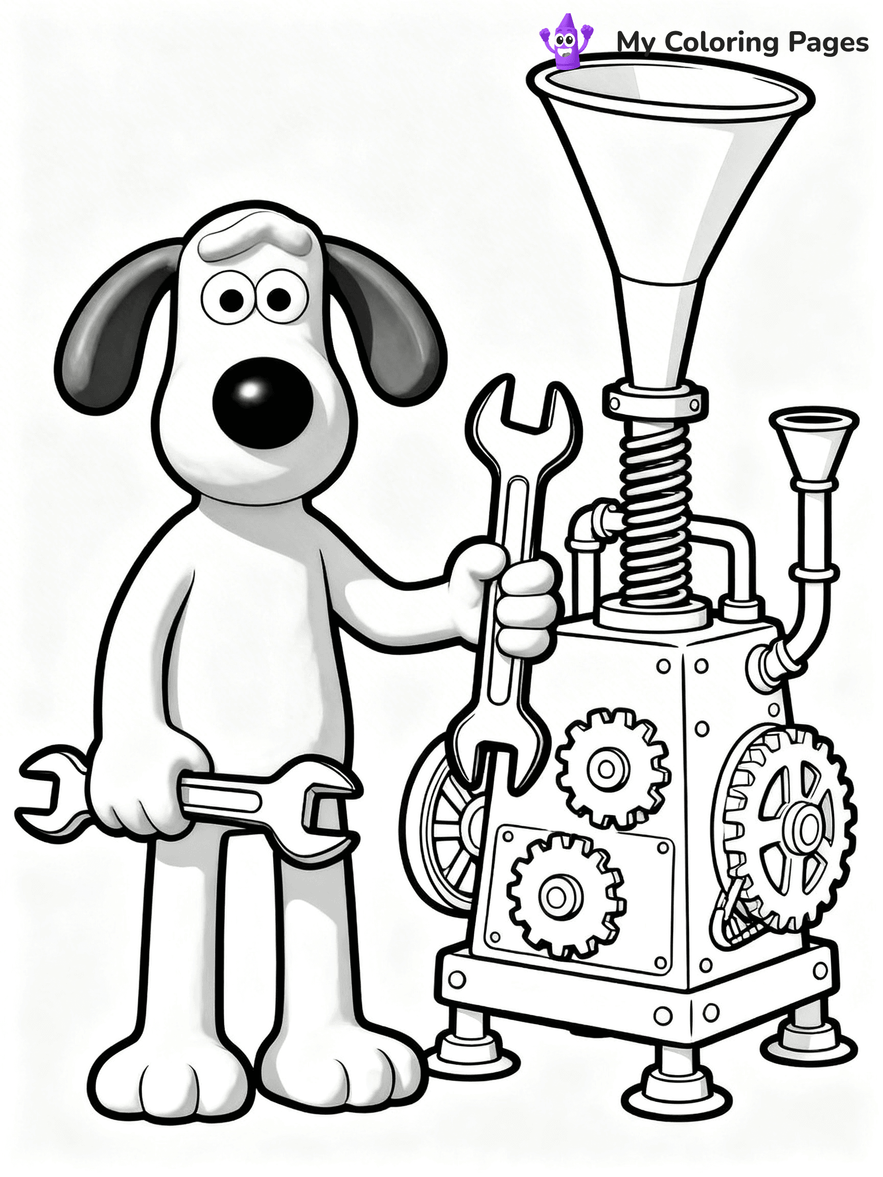 Wallace and Gromit Coloring Pages - 15
