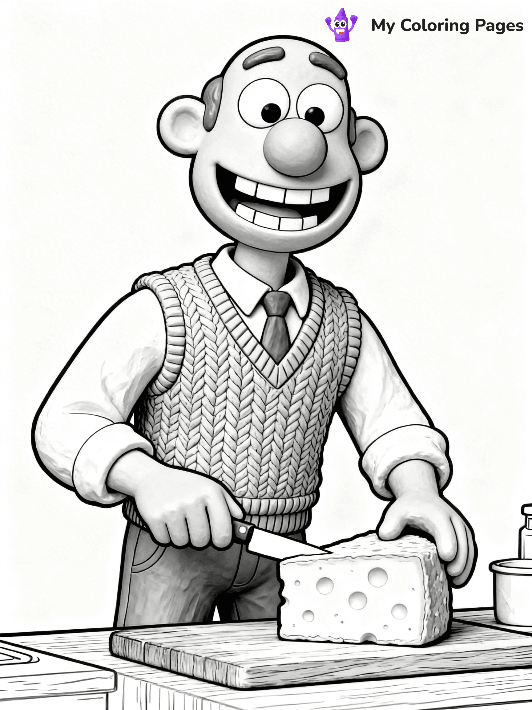 Wallace and Gromit Coloring Pages - 14