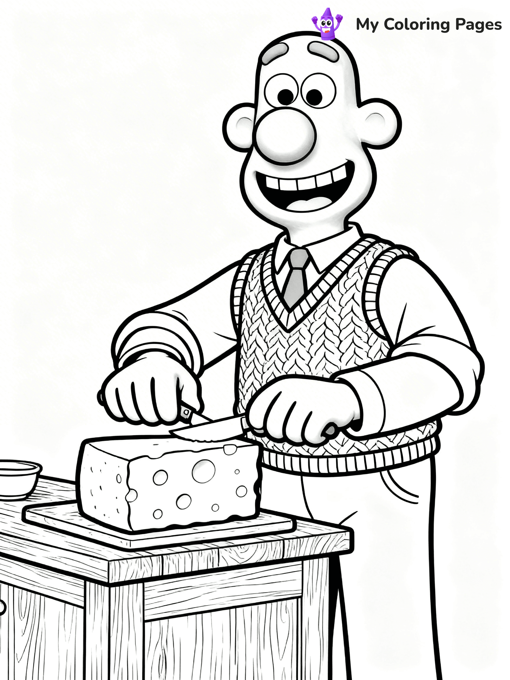 Wallace and Gromit Coloring Pages - 13
