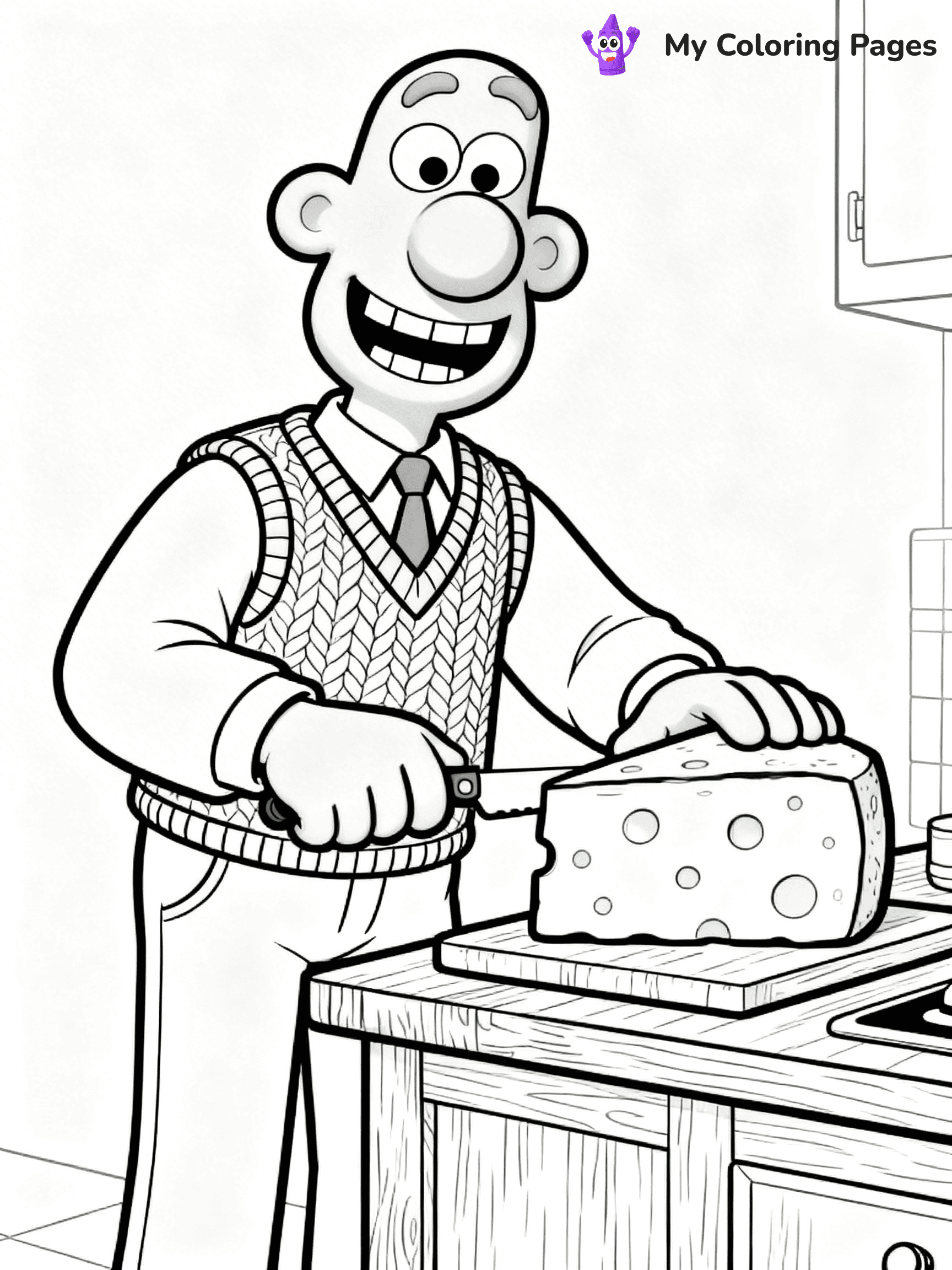 Wallace and Gromit Coloring Pages - 11