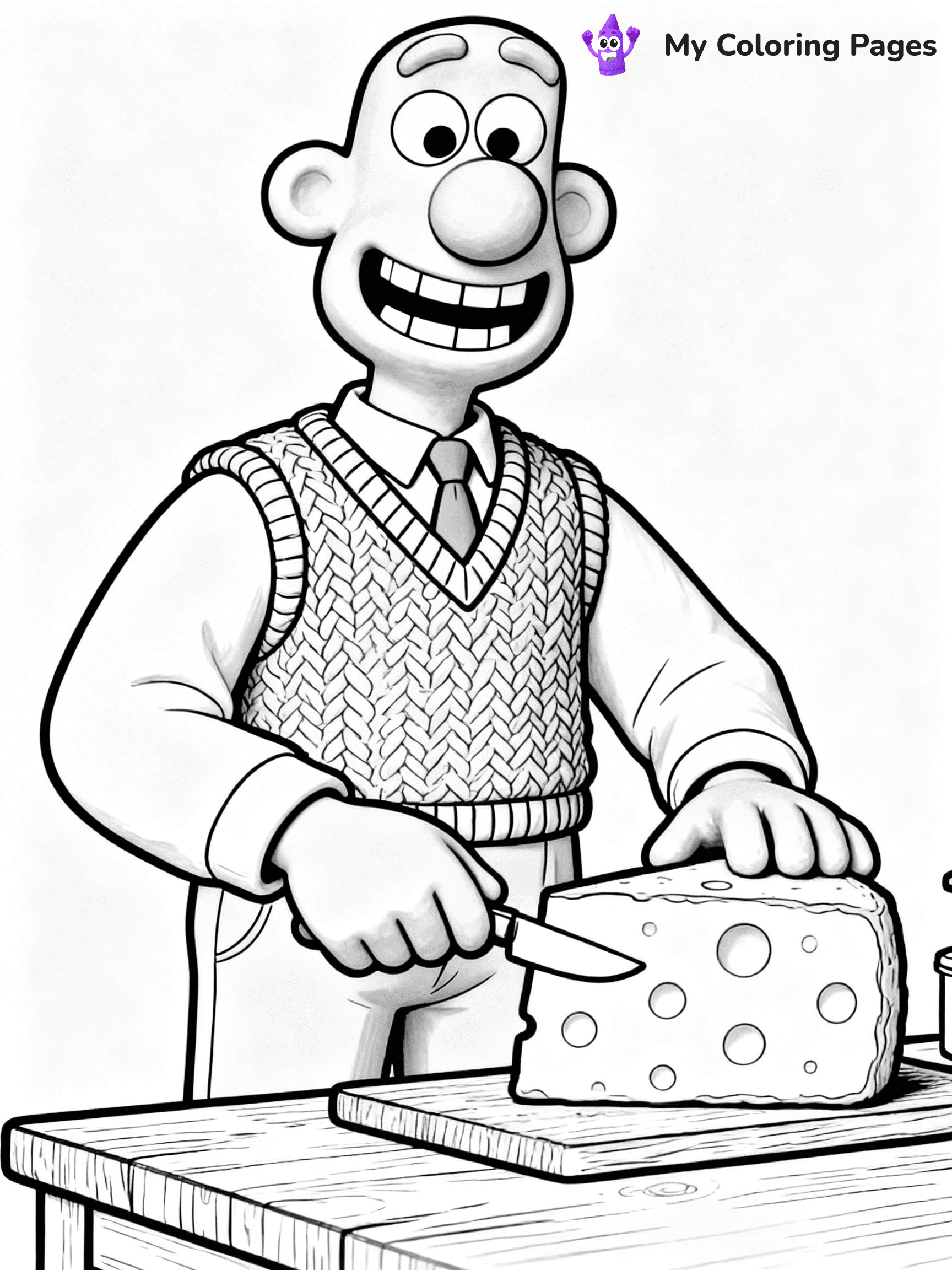 Wallace and Gromit Coloring Pages - 10