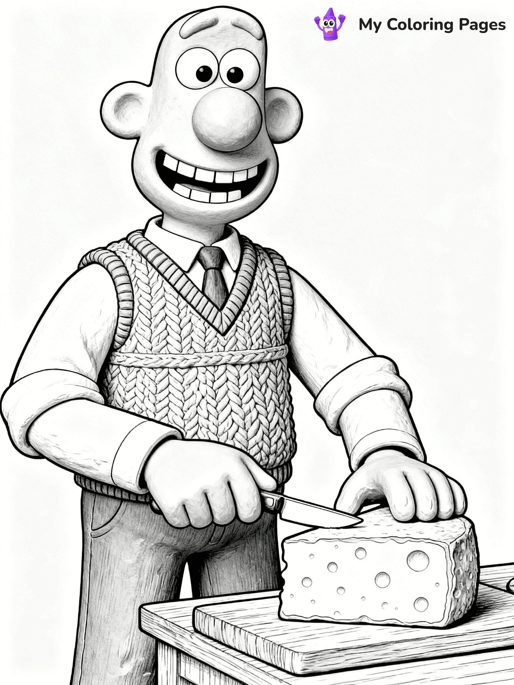 Wallace and Gromit Coloring Pages - 9