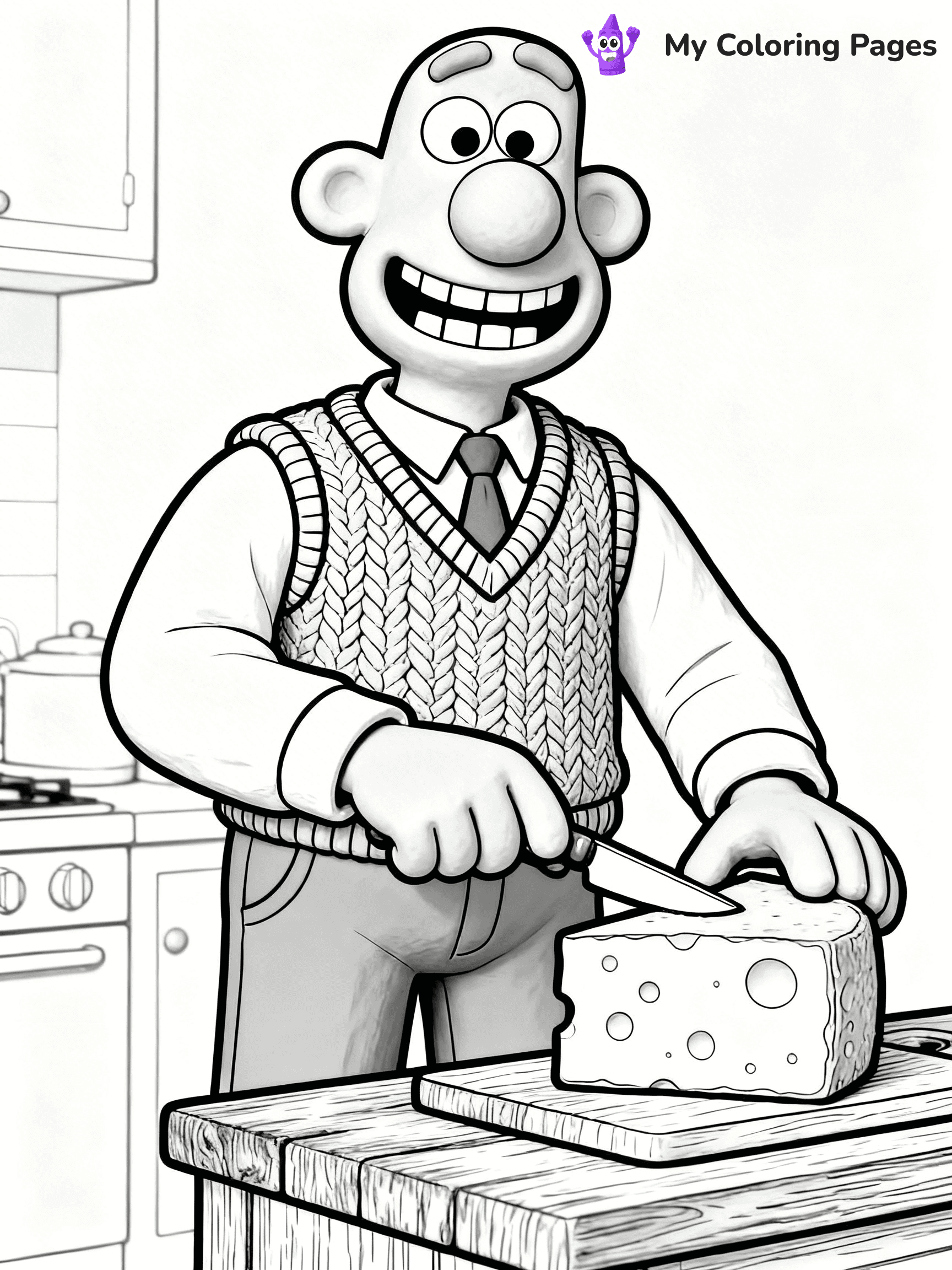 Wallace and Gromit Coloring Pages - 8