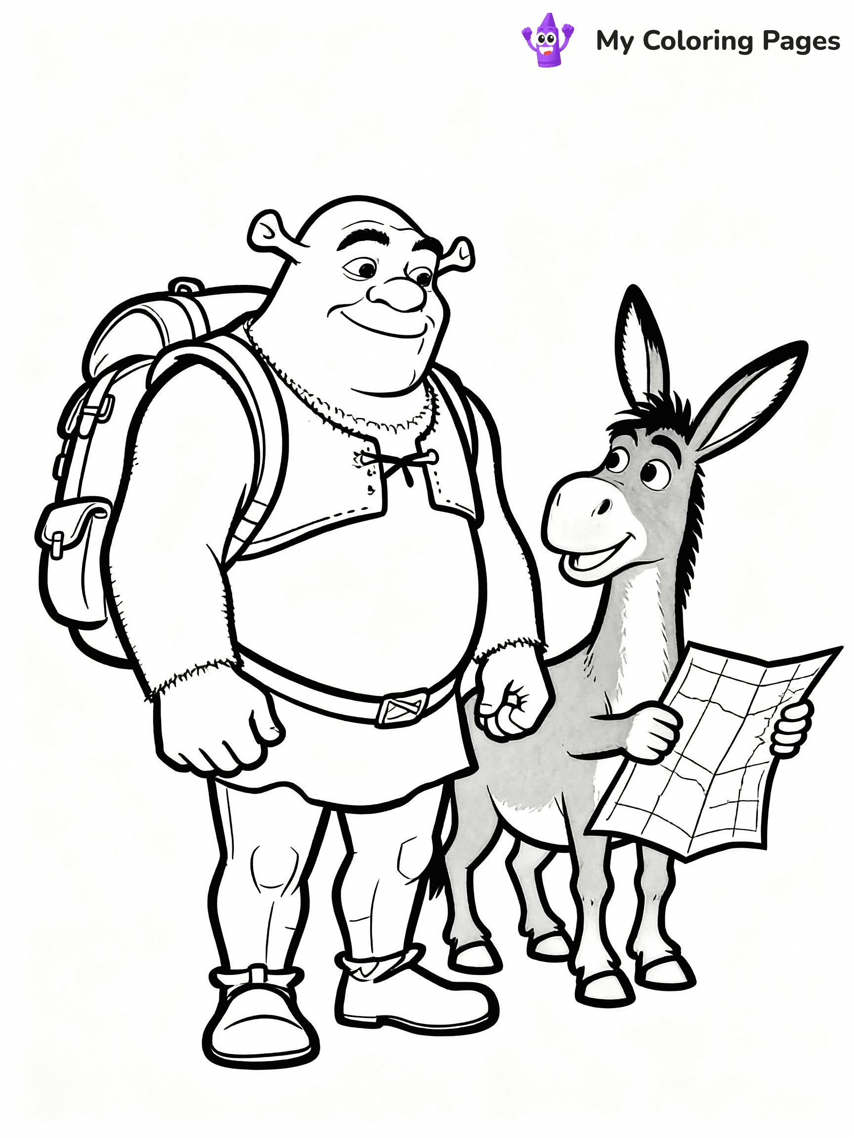 Shrek Coloring Pages - 1
