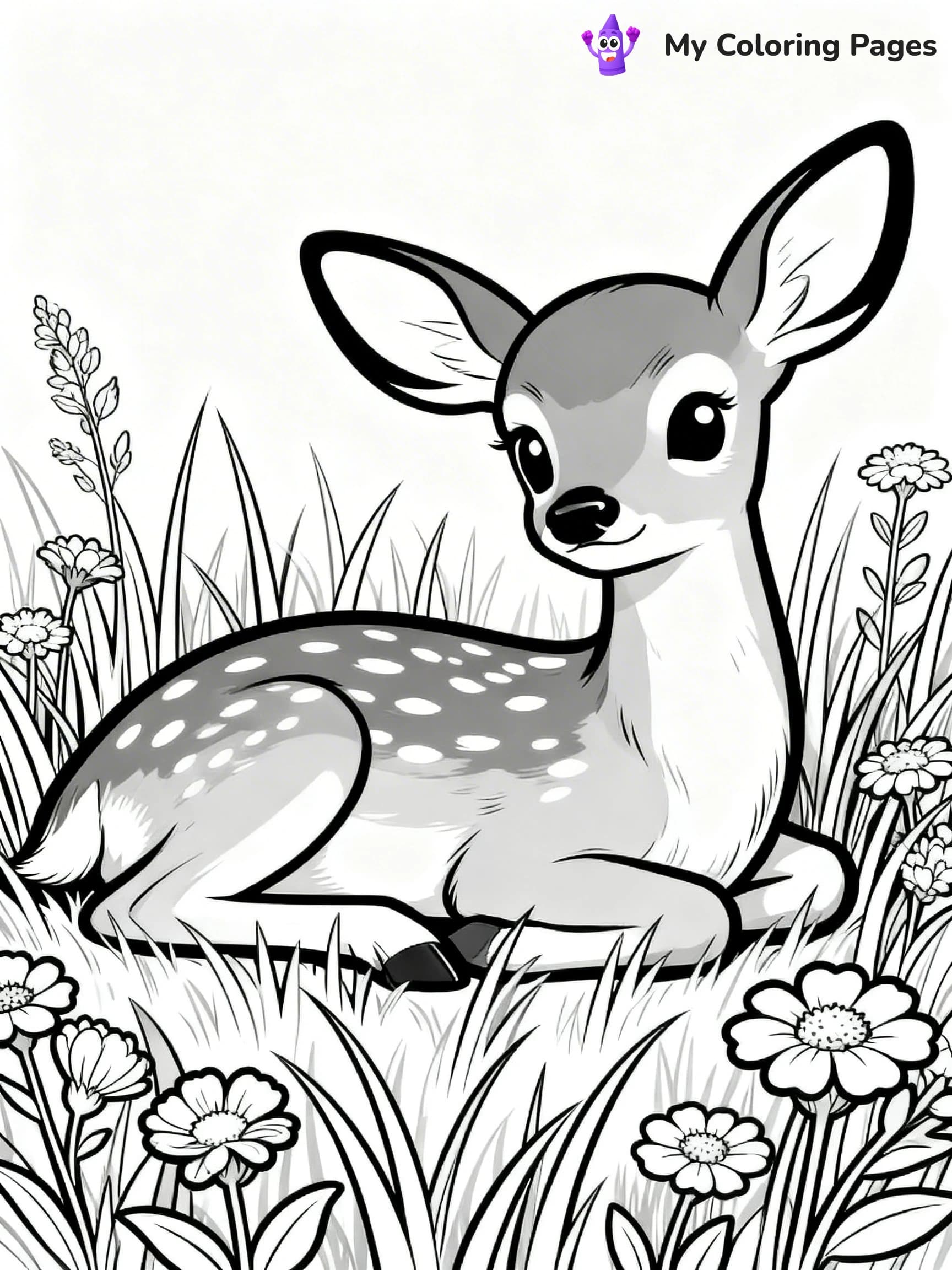 White Tailed Deer Coloring Pages - 24