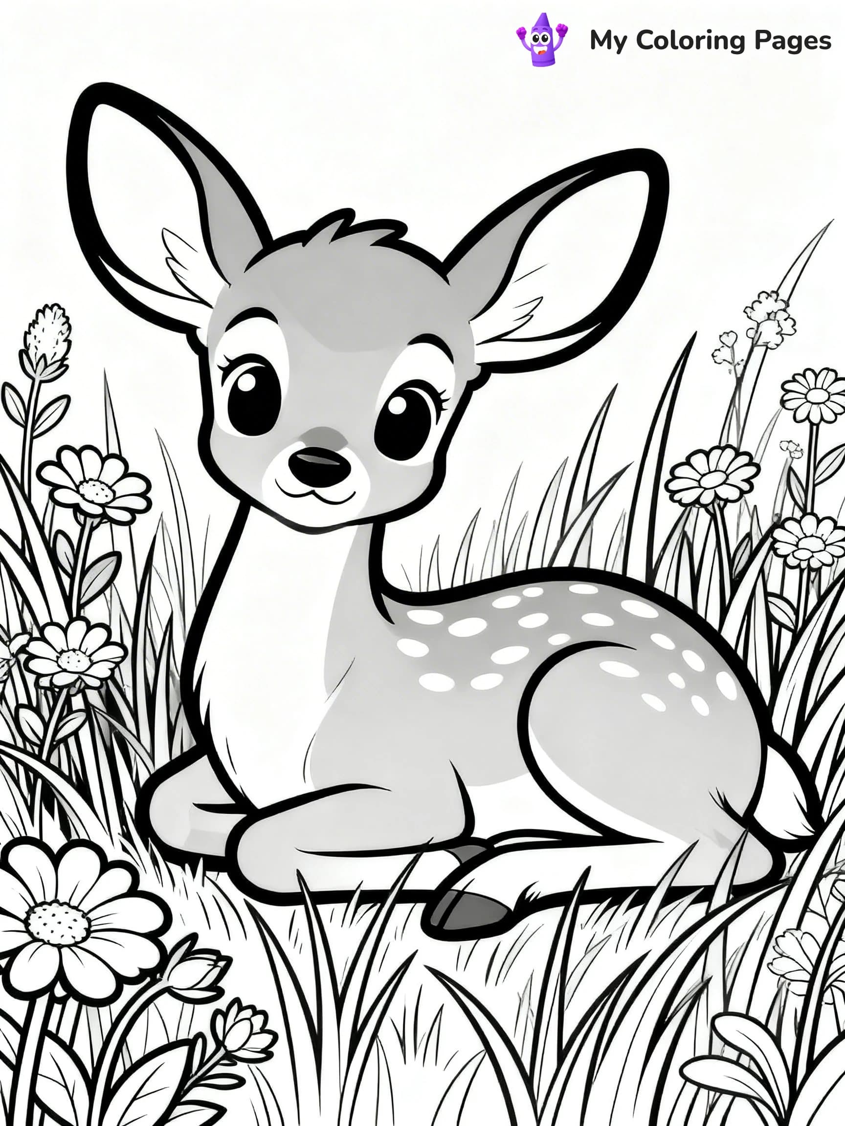 White Tailed Deer Coloring Pages - 23