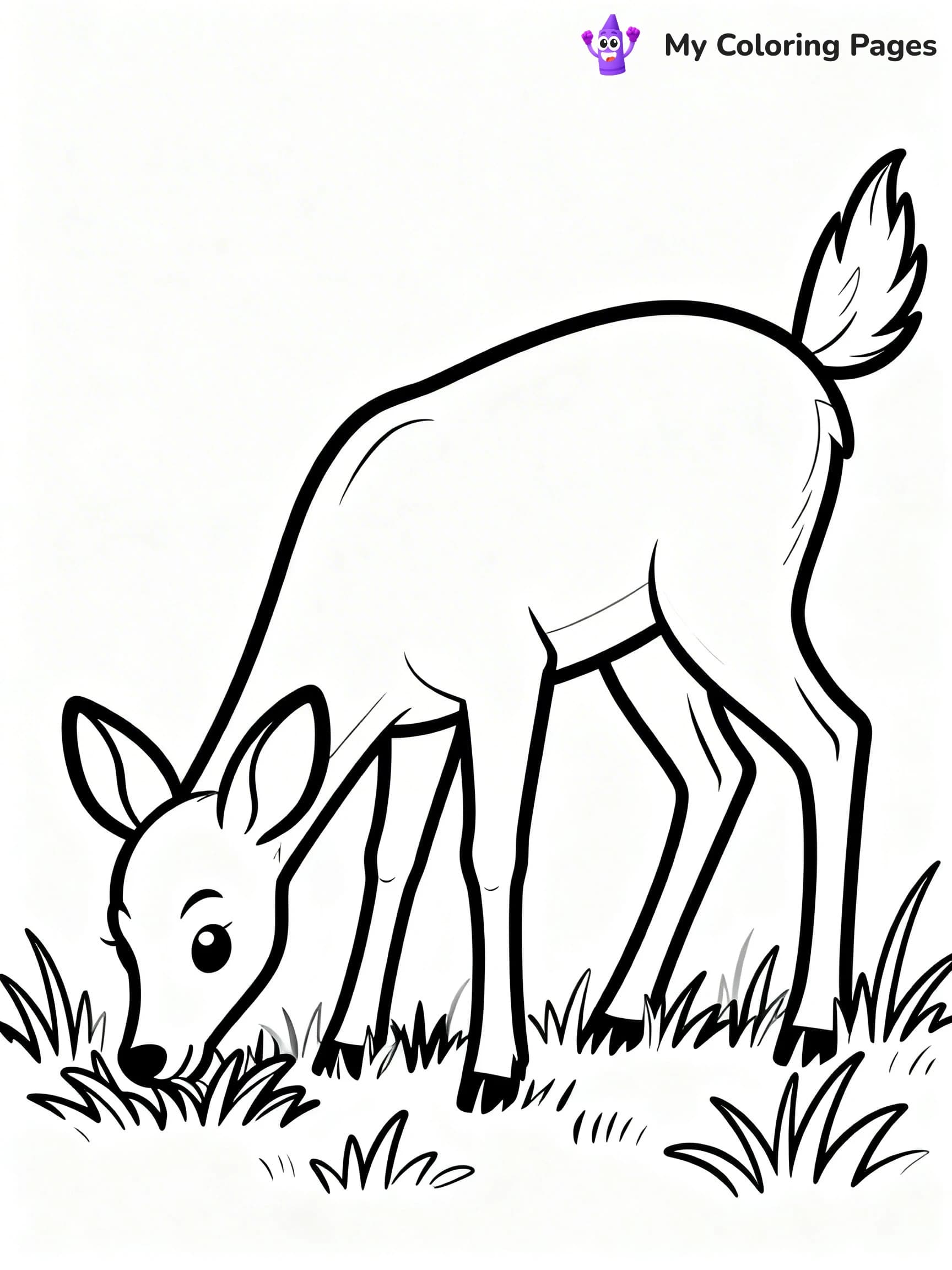 White Tailed Deer Coloring Pages - 8