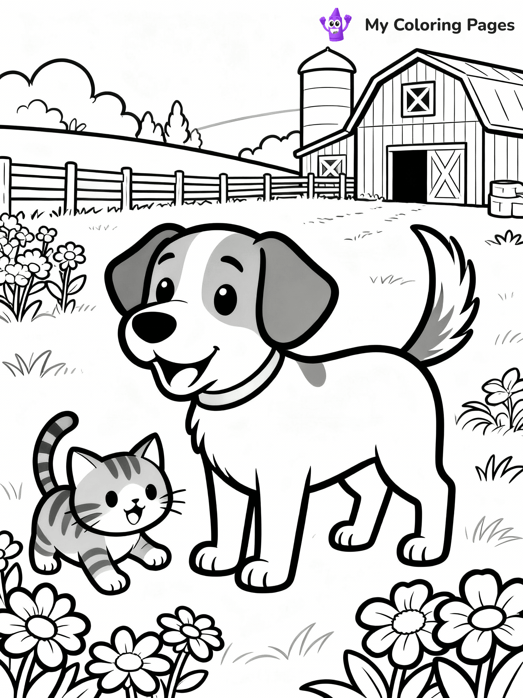 Farm Coloring Pages - 2