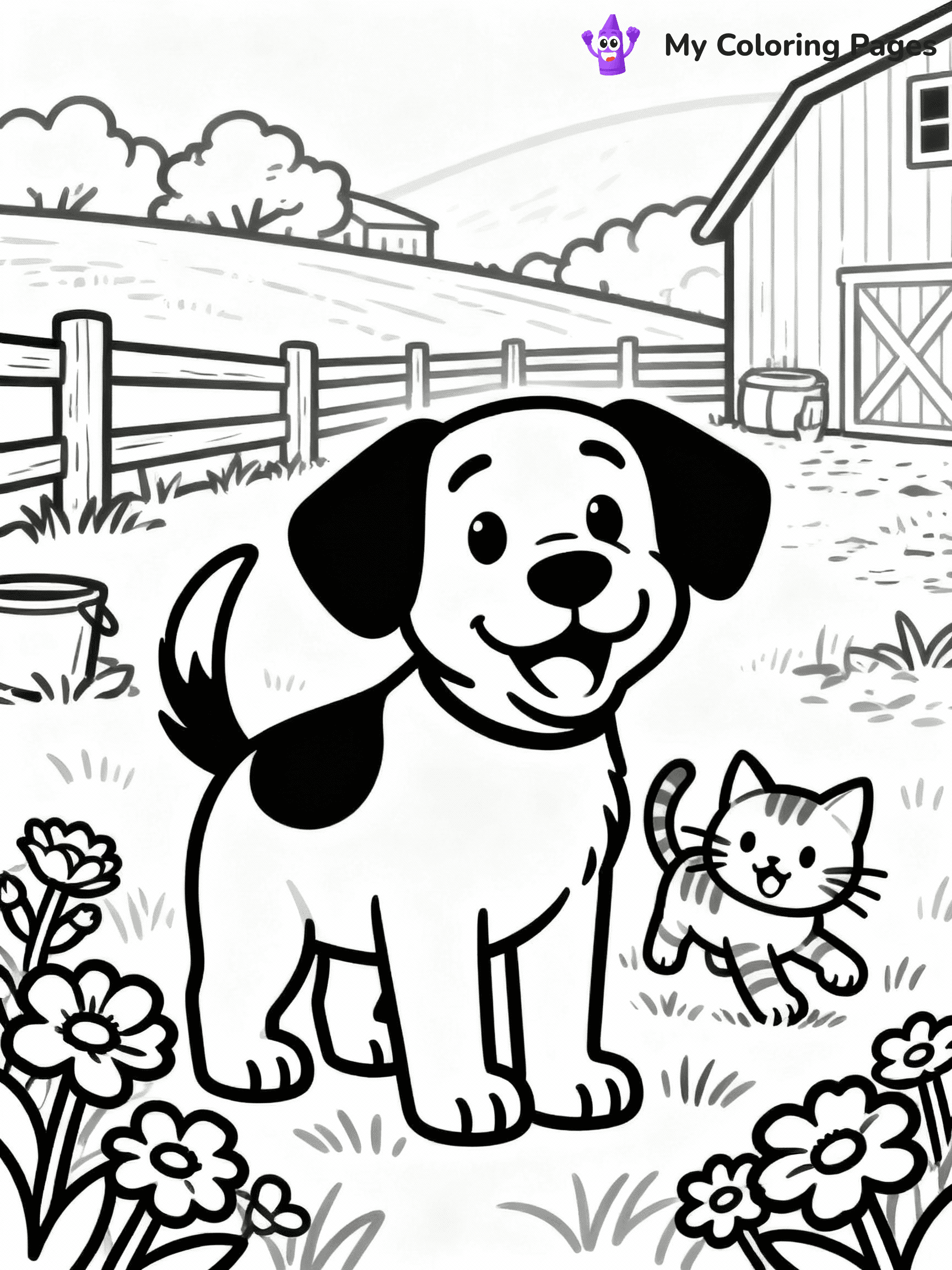Farm Coloring Pages - 1