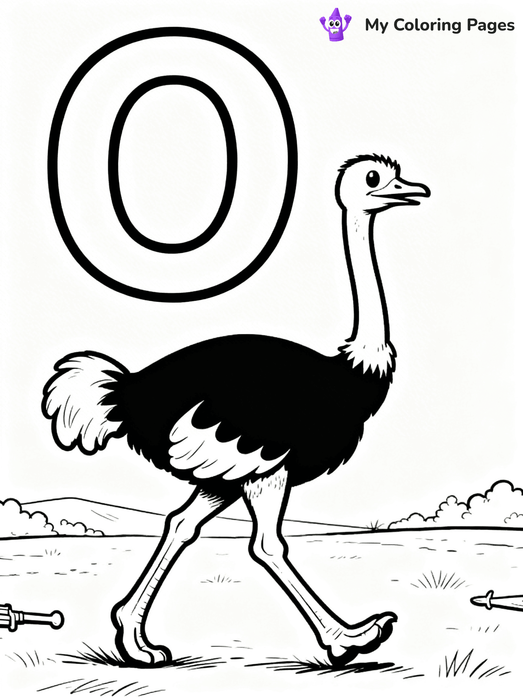 Letter O Coloring Pages - 8