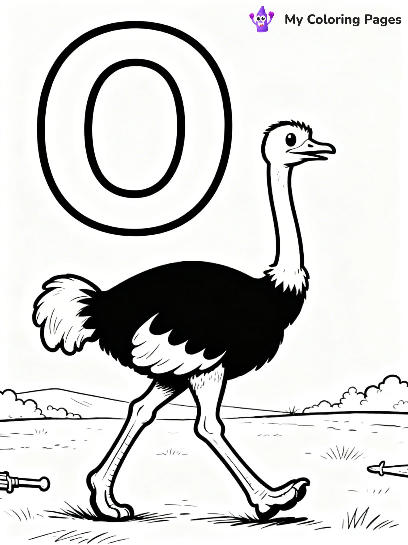 Letter O Coloring Pages - 8