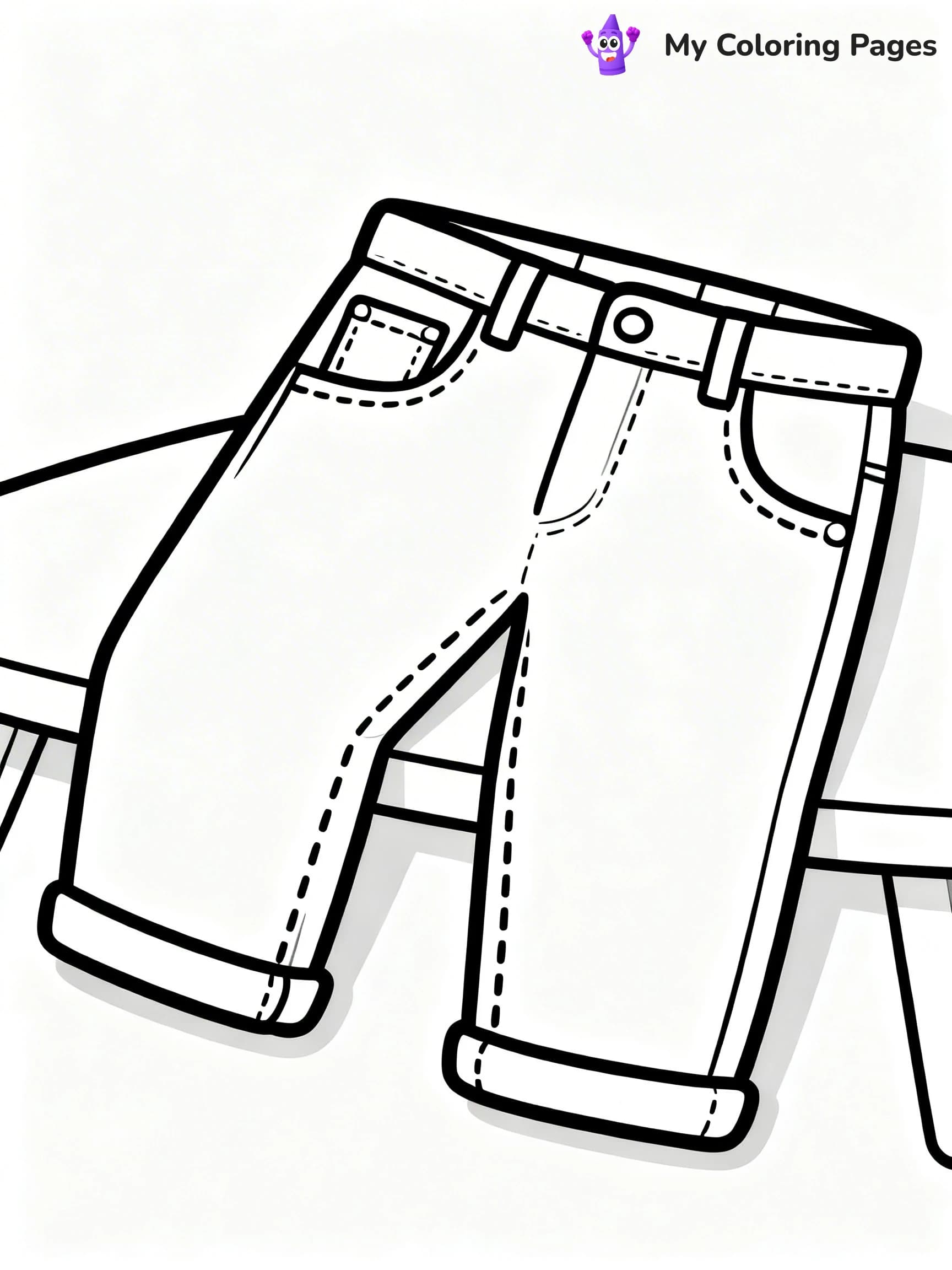 Pants Coloring Pages - 24