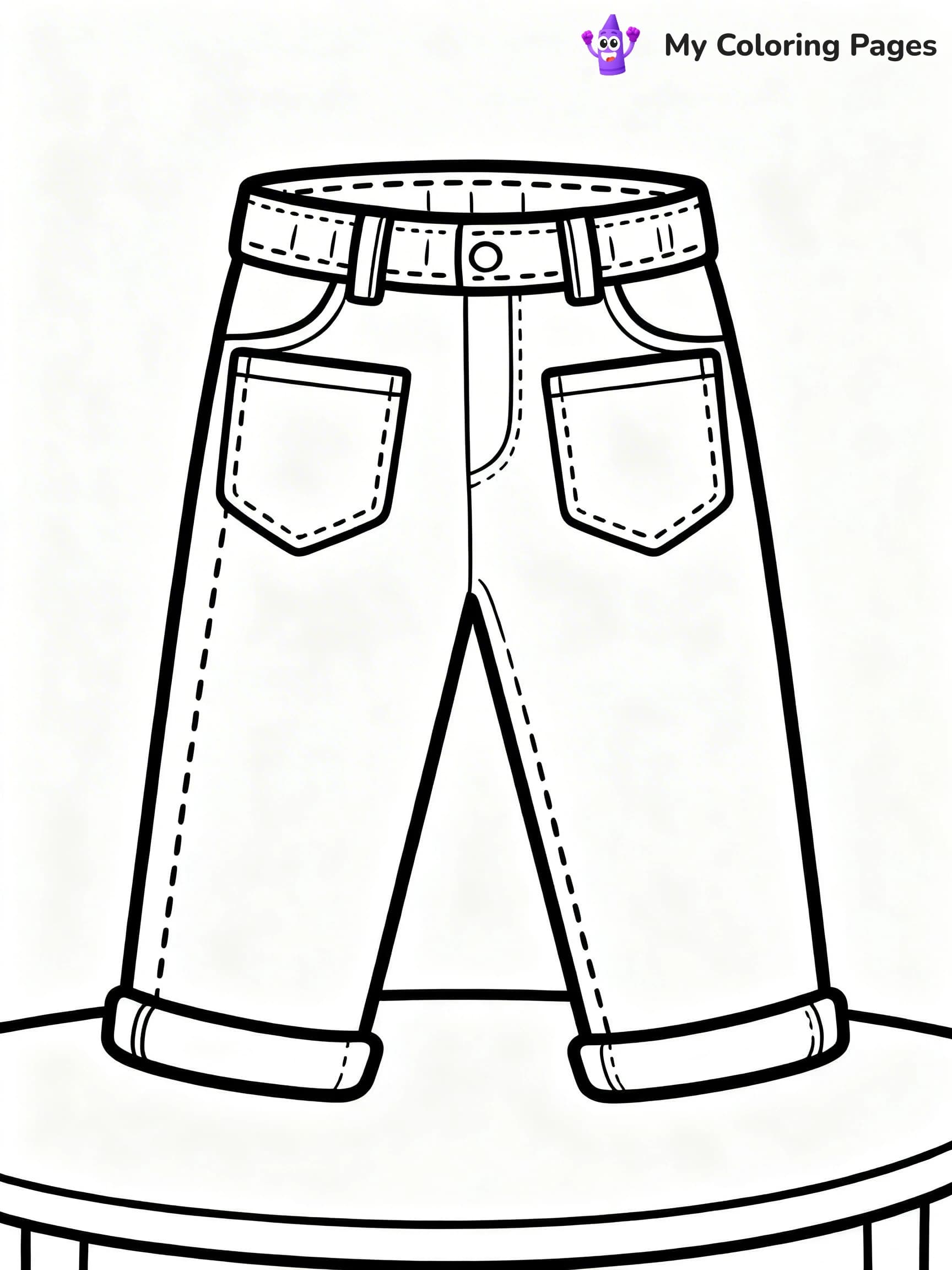 Pants Coloring Pages - 23
