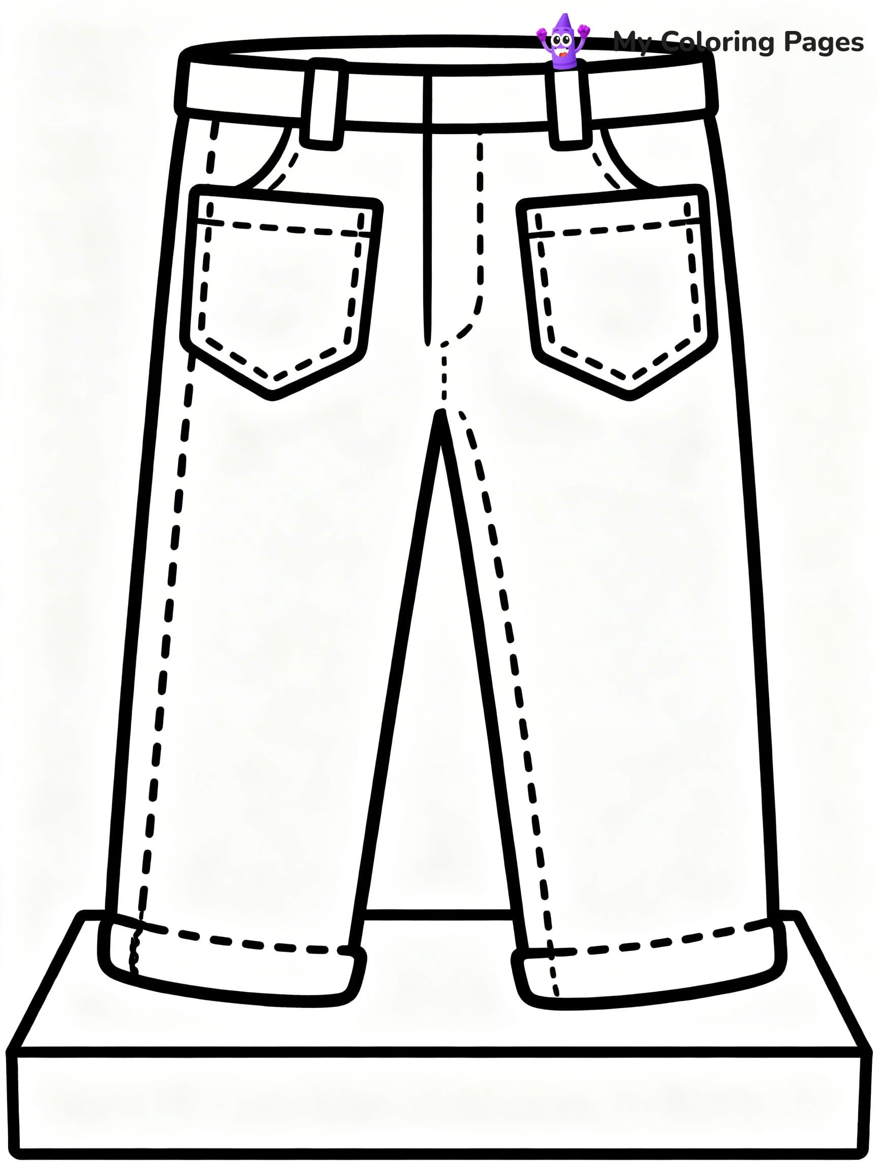 Pants Coloring Pages - 22