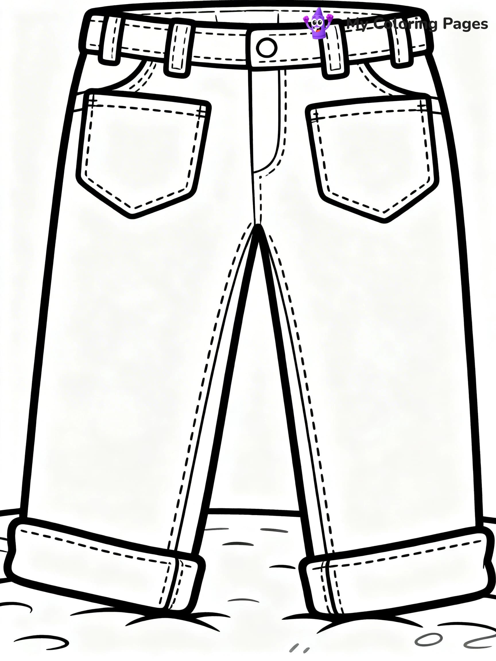 Pants Coloring Pages - 21