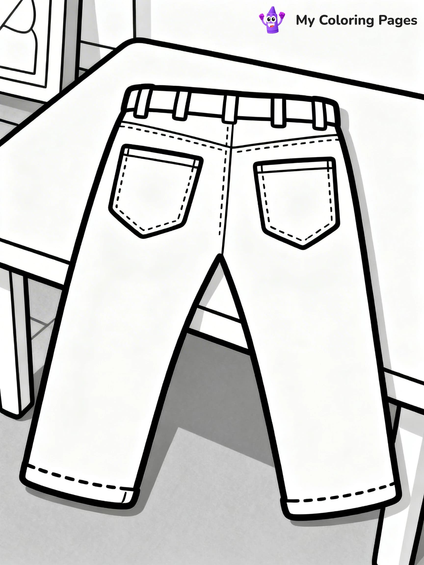 Pants Coloring Pages - 20