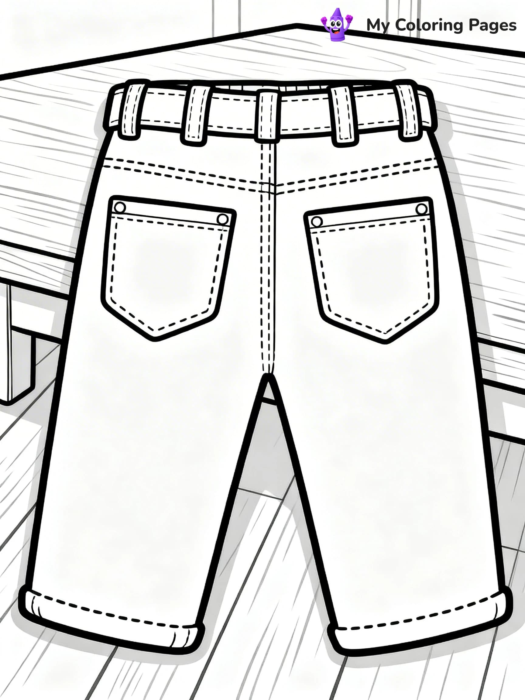 Pants Coloring Pages - 19