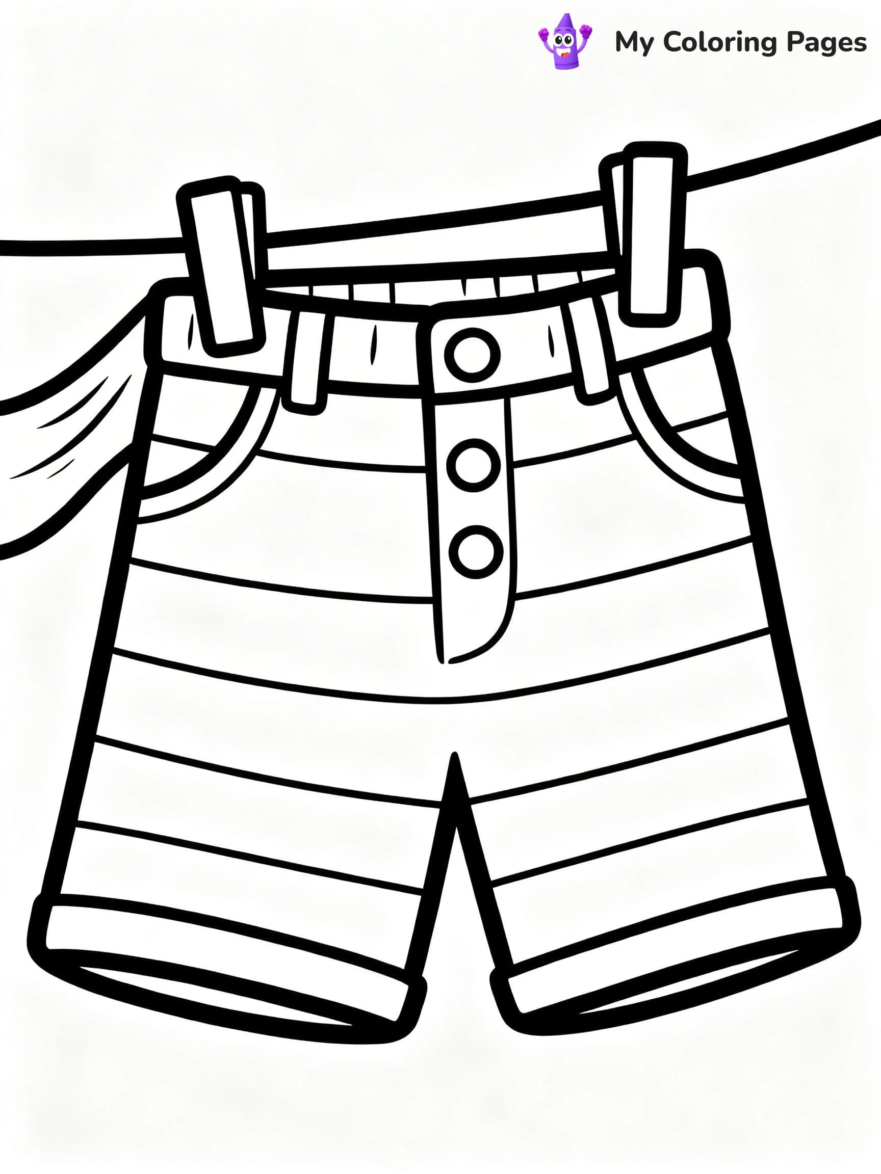 Pants Coloring Pages - 12