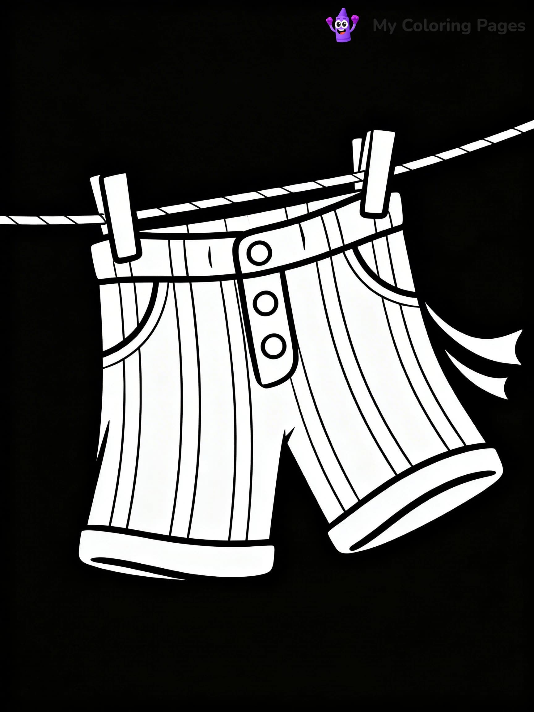 Pants Coloring Pages - 8