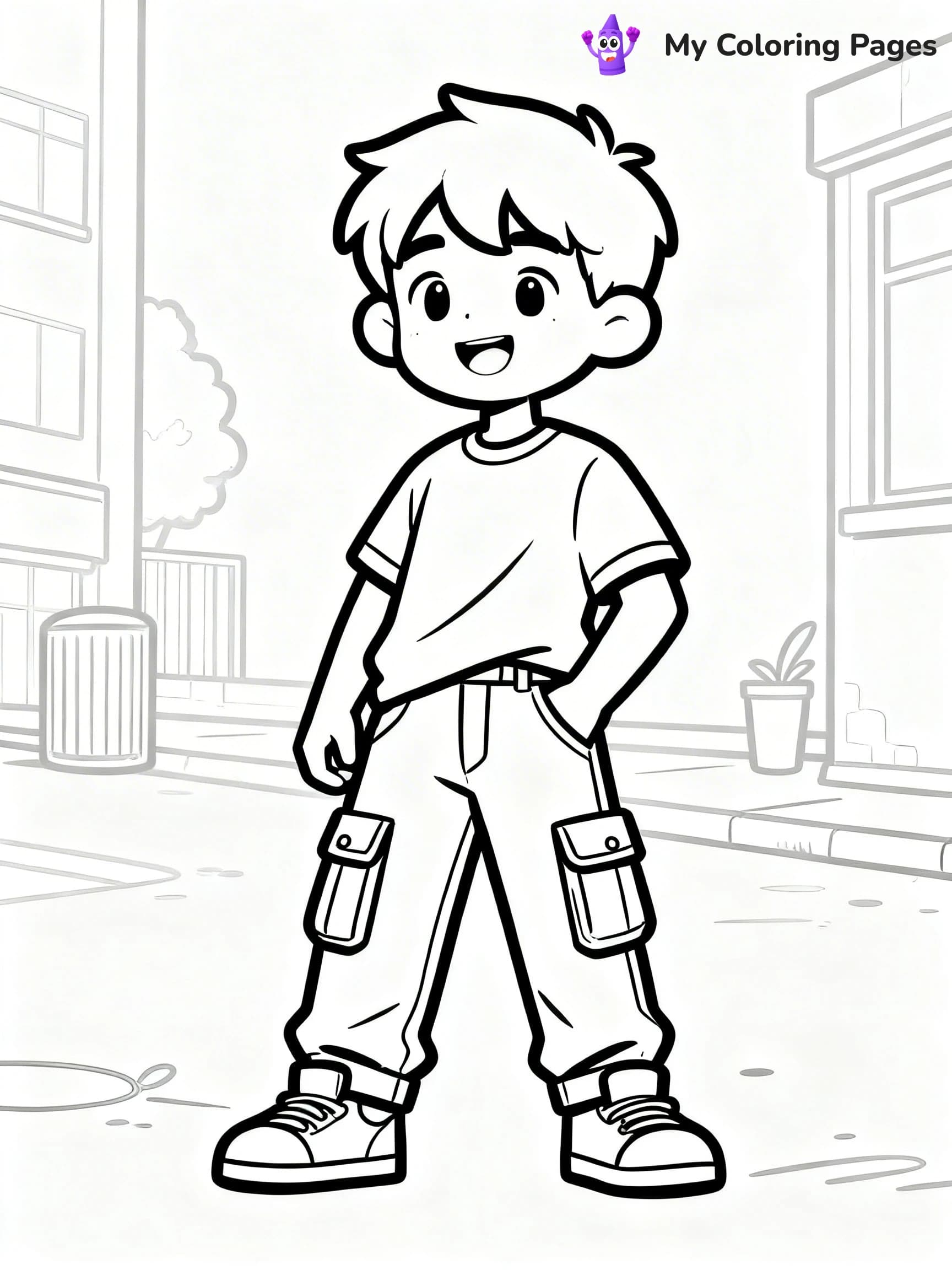 Pants Coloring Pages - 1