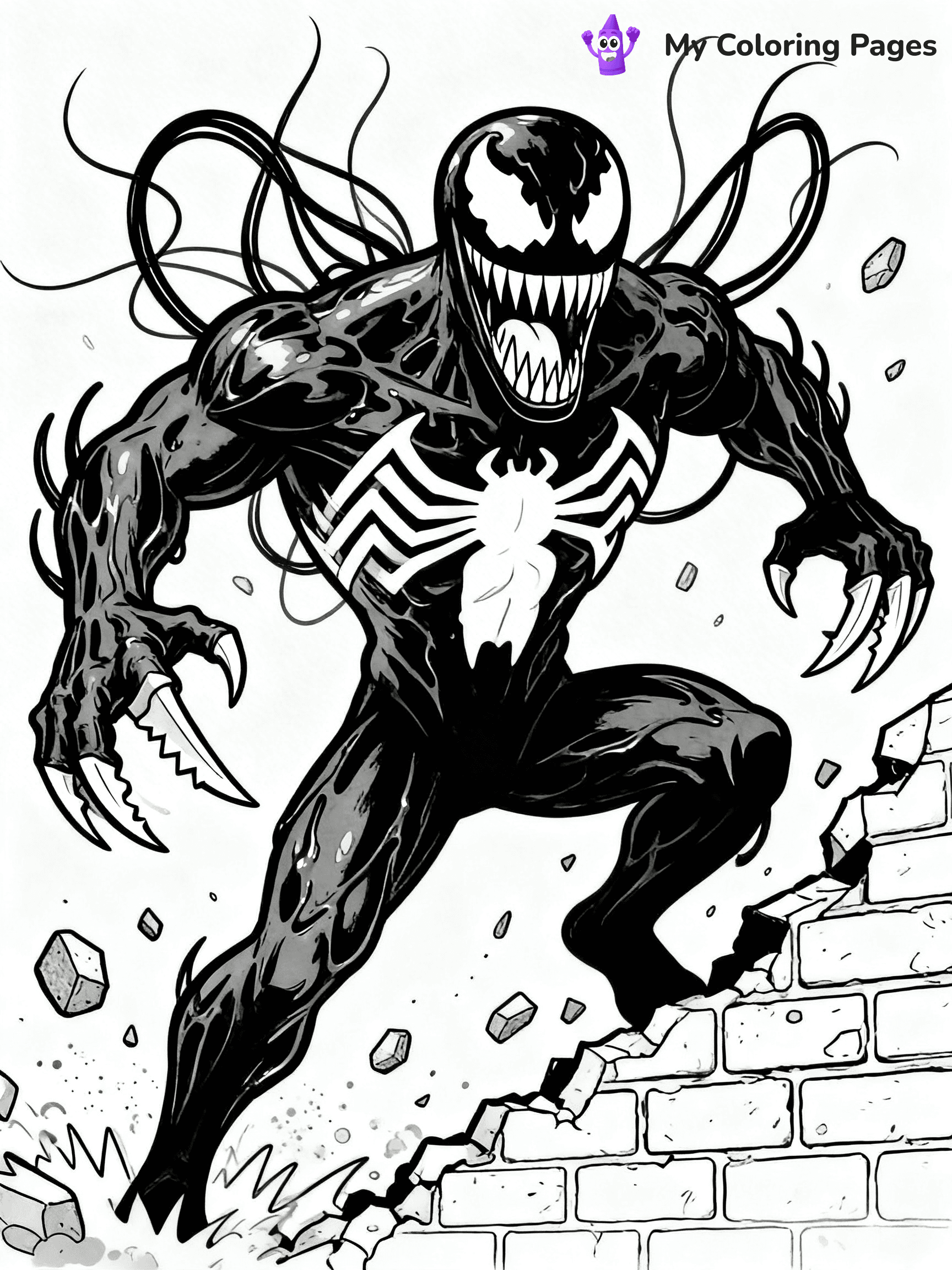 Venom And Carnage Coloring Pages - 29