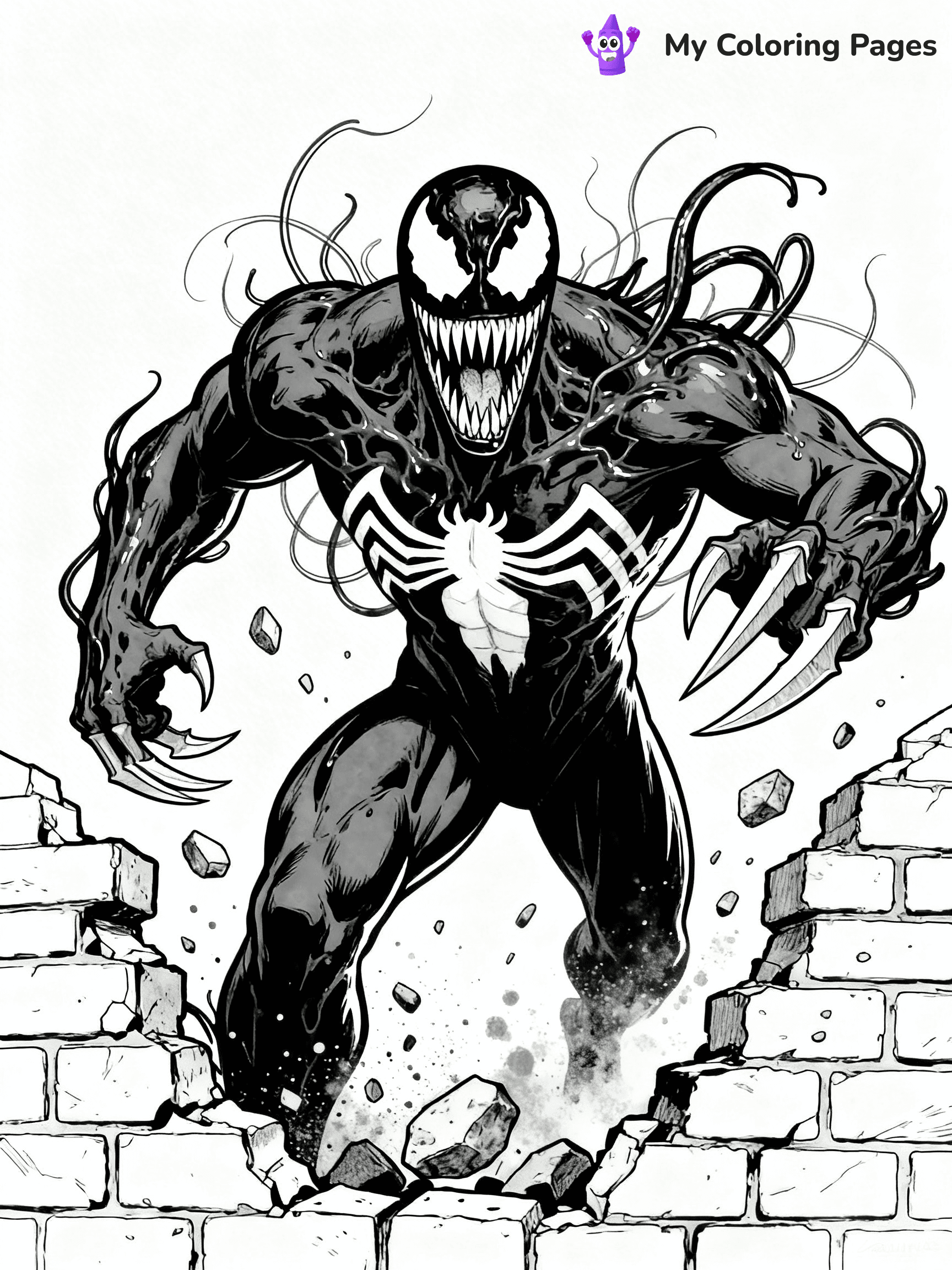 Venom And Carnage Coloring Pages - 28