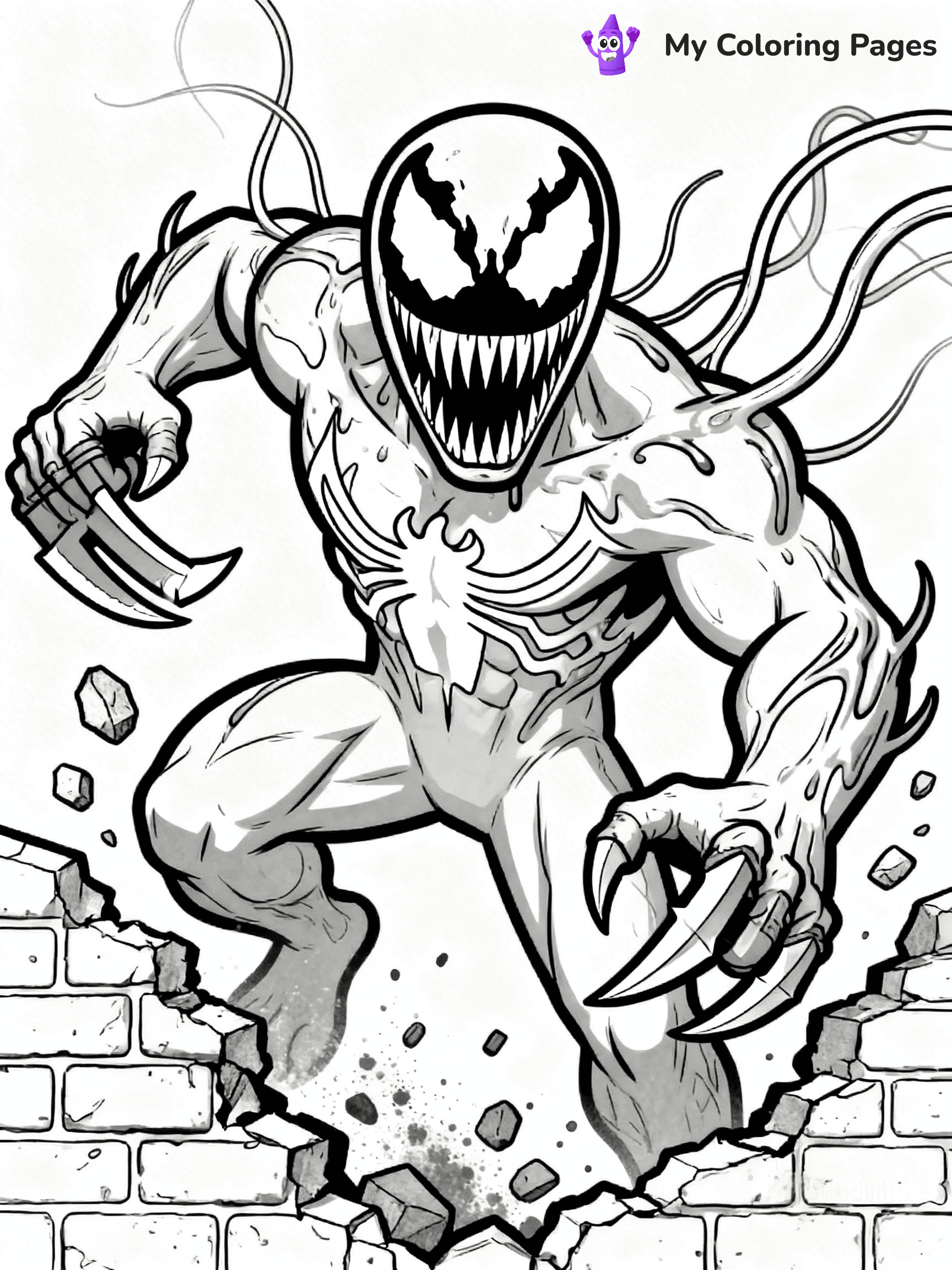Venom And Carnage Coloring Pages - 27