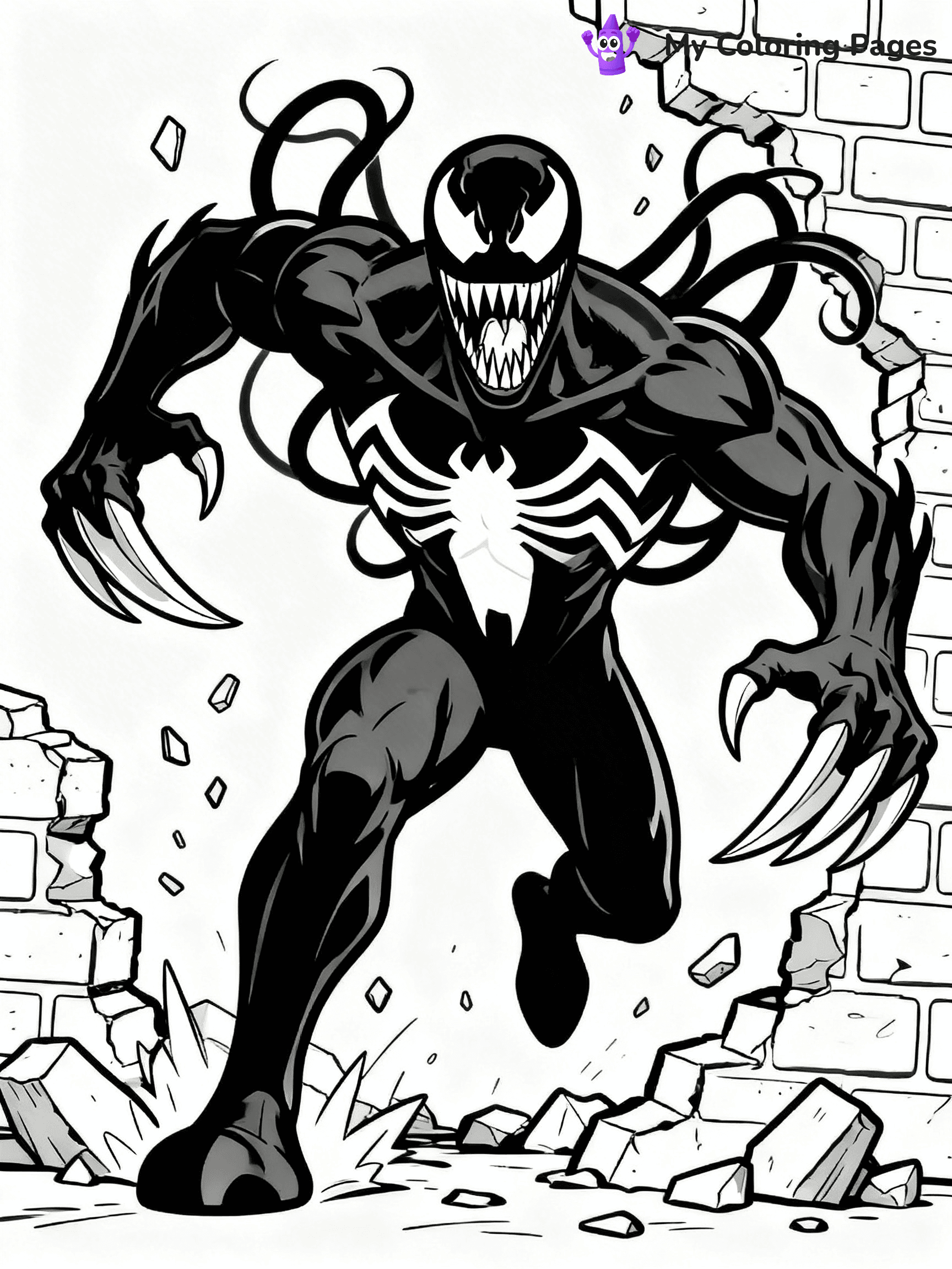 Venom And Carnage Coloring Pages - 25
