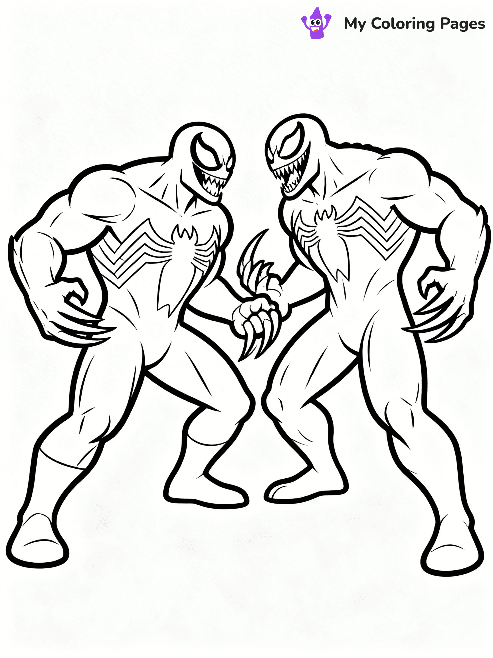 Venom And Carnage Coloring Pages - 11