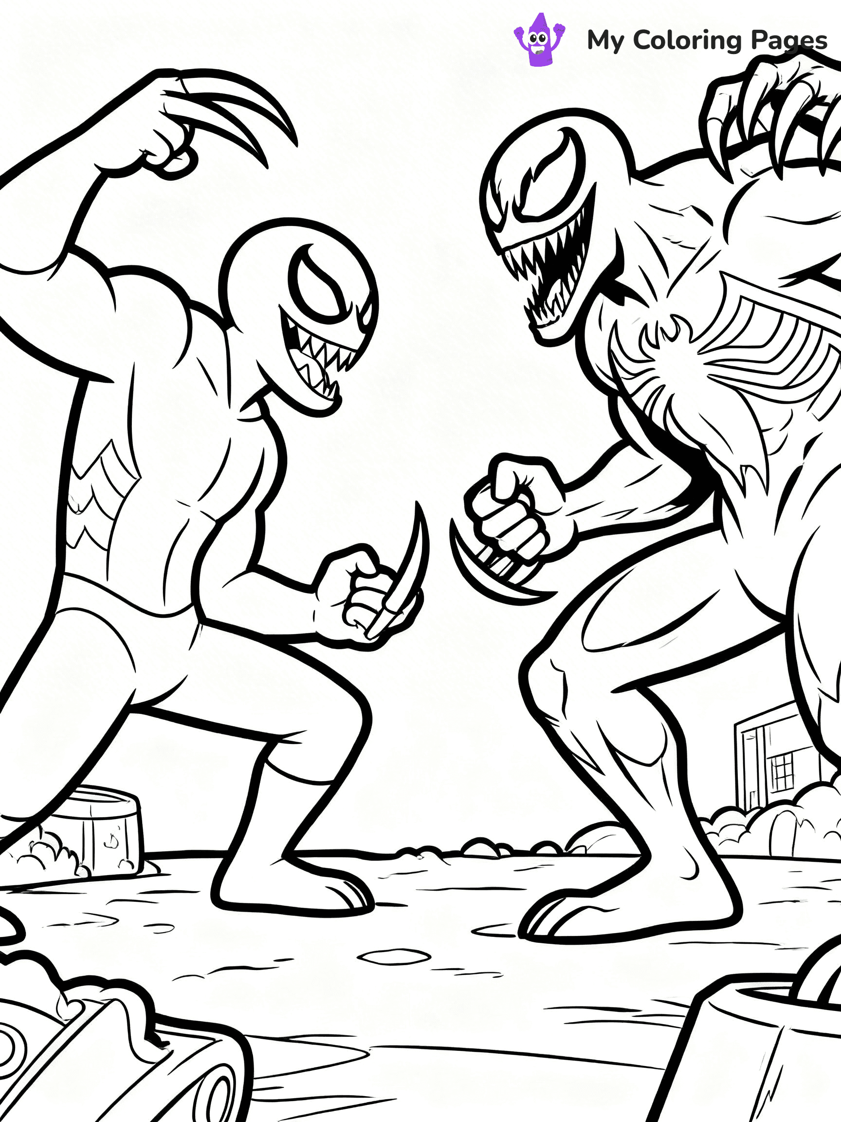 Venom And Carnage Coloring Pages - 10