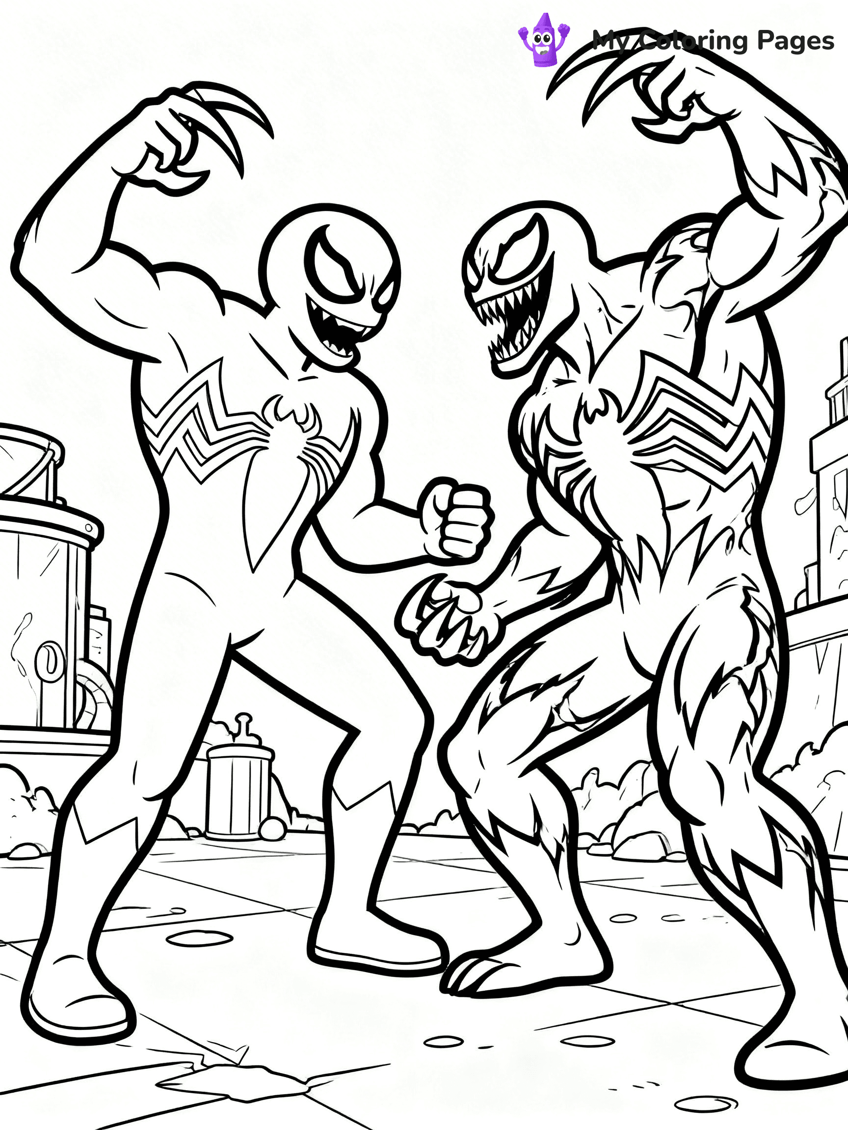 Venom And Carnage Coloring Pages - 9