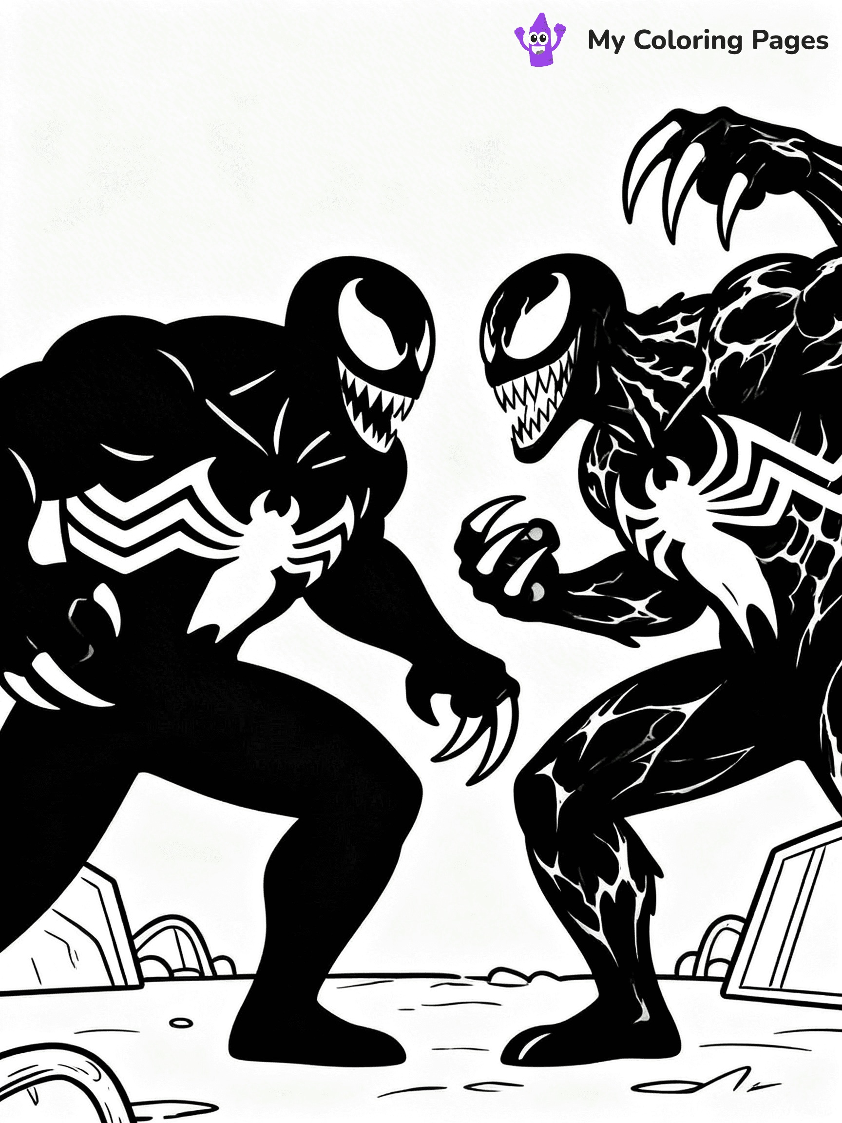 Venom And Carnage Coloring Pages - 8