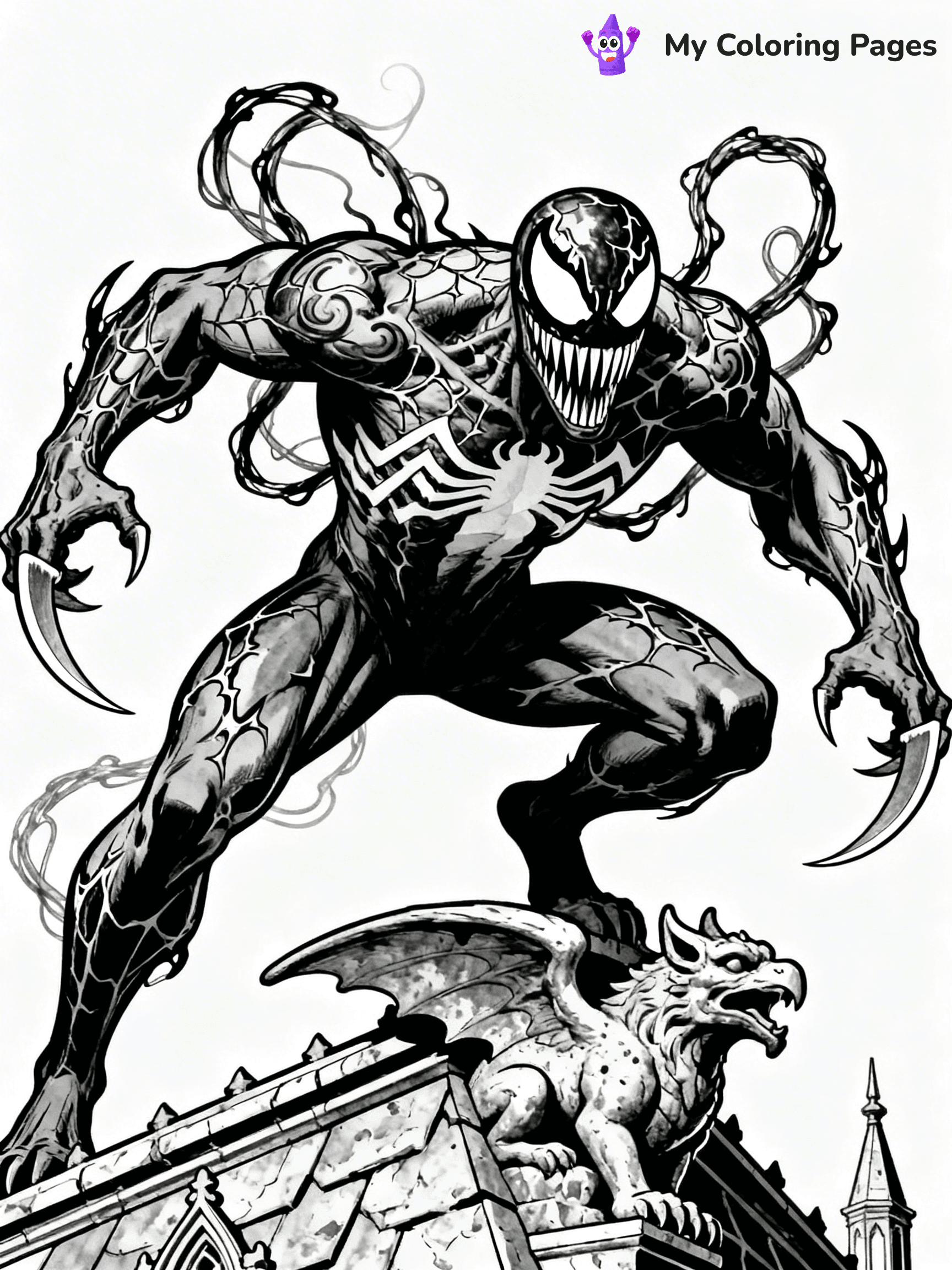 Venom And Carnage Coloring Pages - 7