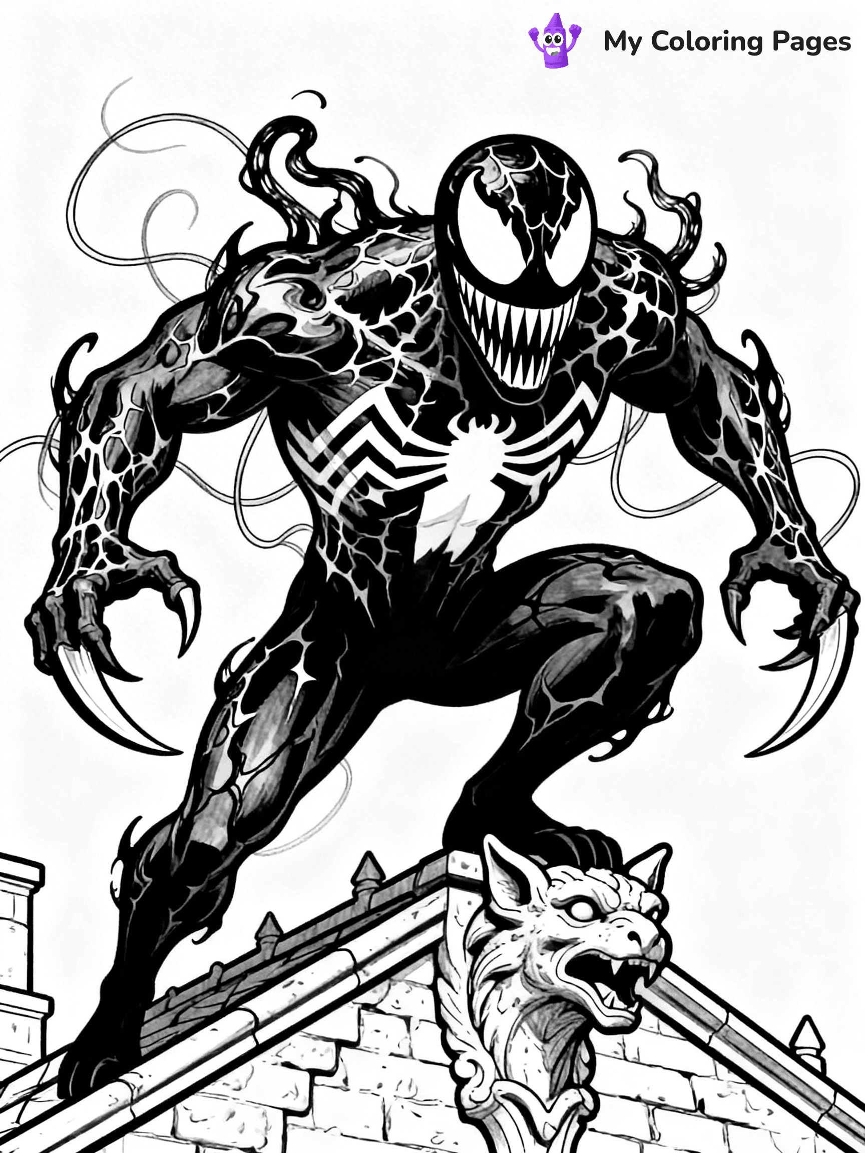 Venom And Carnage Coloring Pages - 6