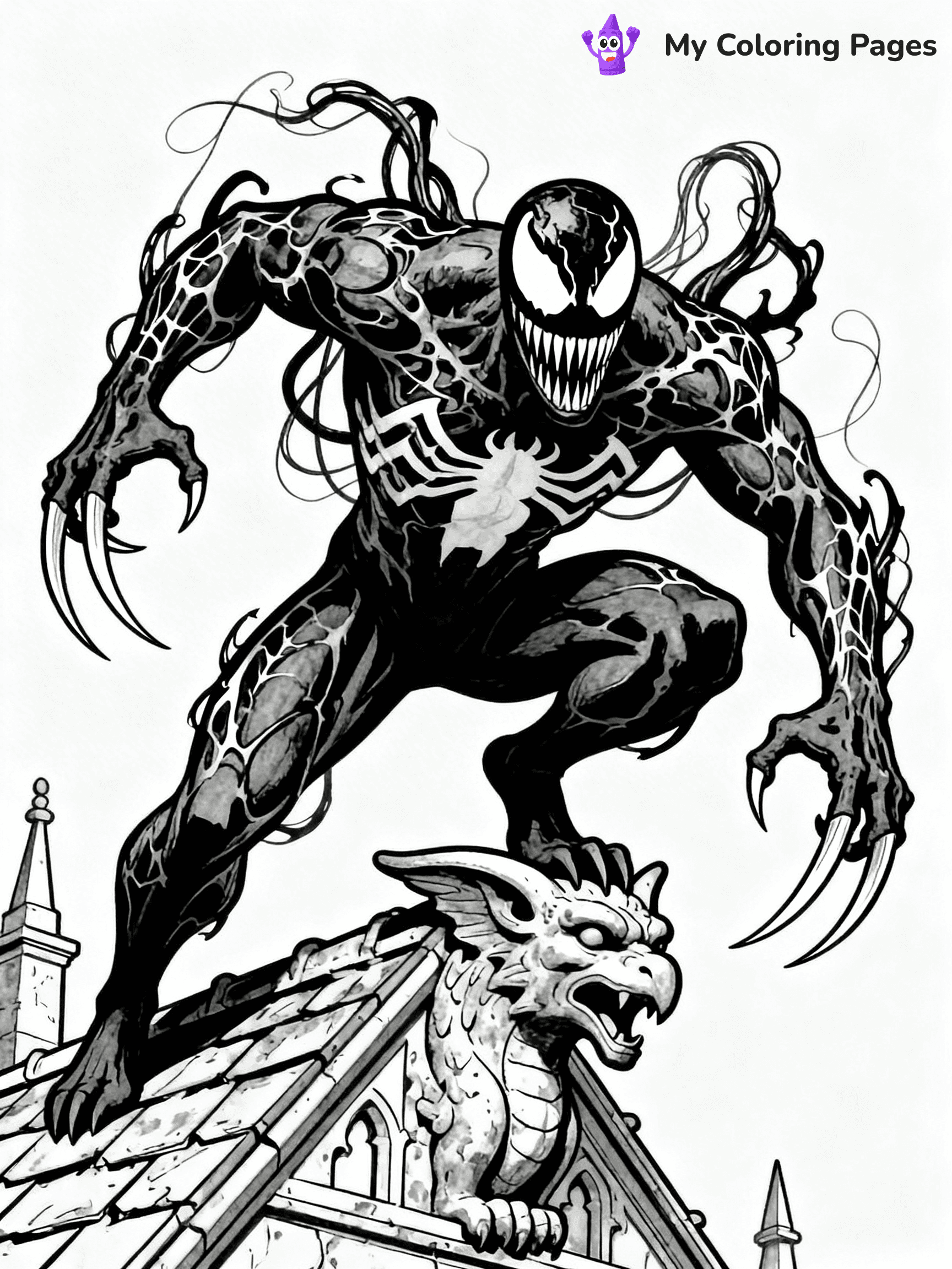Venom And Carnage Coloring Pages - 4